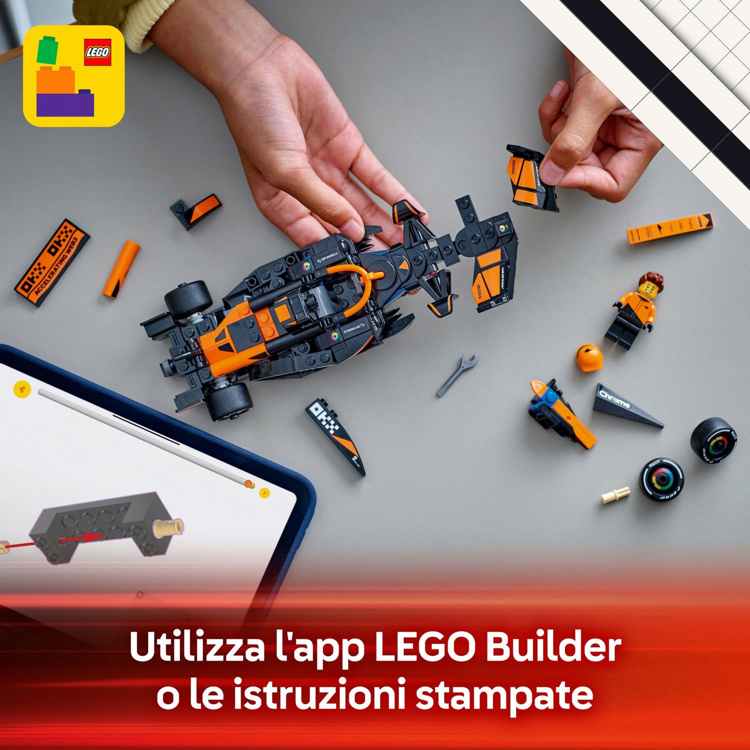 Lego Speed Champions 77251 - Auto da Corsa McLaren F1 Team MCL38 - LEGO