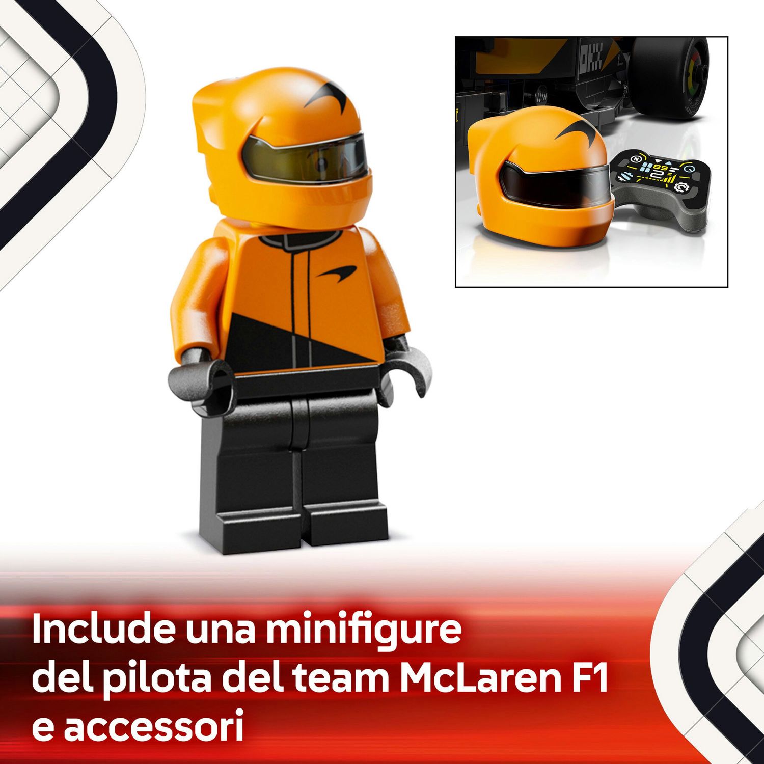 Lego Speed Champions 77251 - Auto da Corsa McLaren F1 Team MCL38 - LEGO