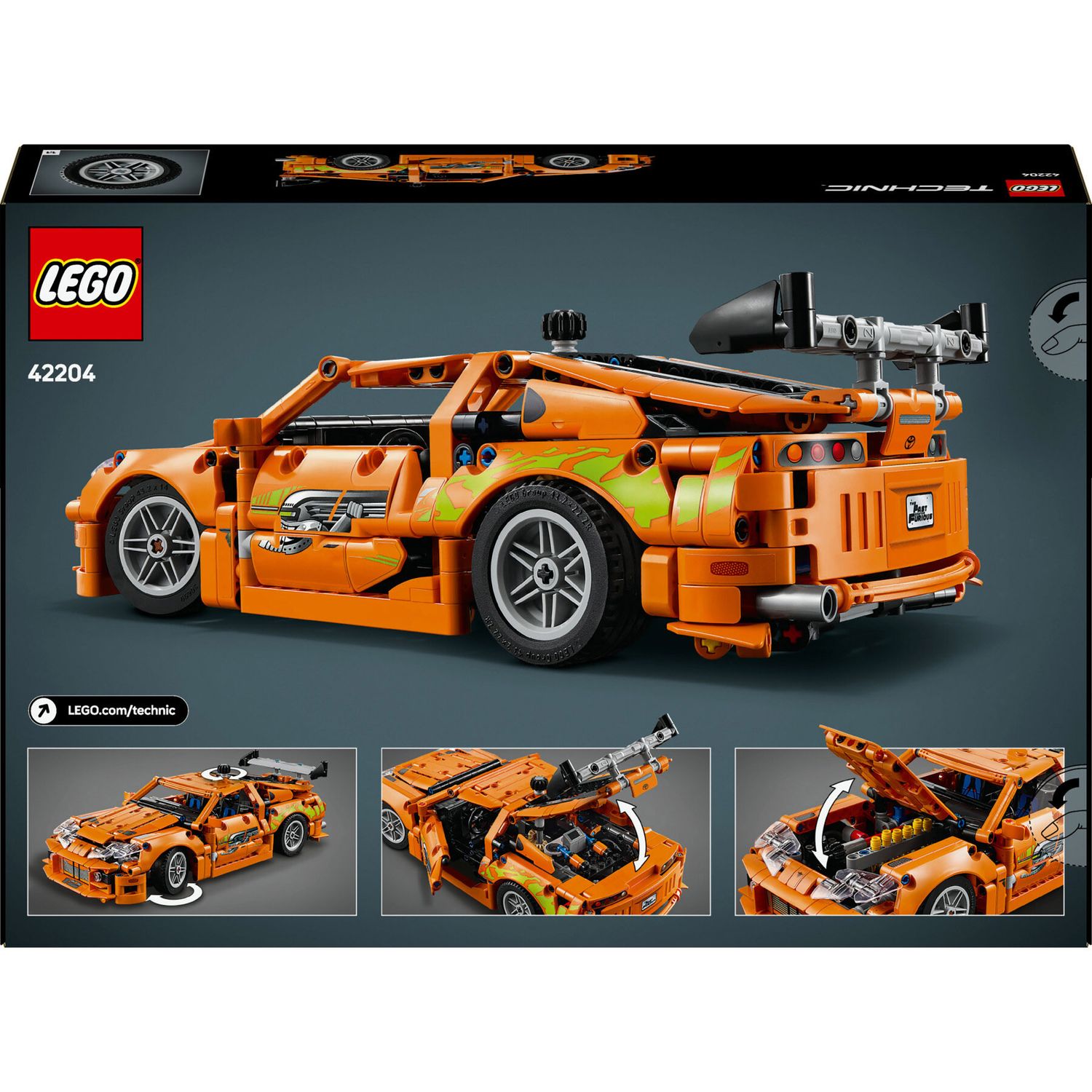 Lego Technic 42204 - Fast and Furious Toyota Supra MK4 - LEGO