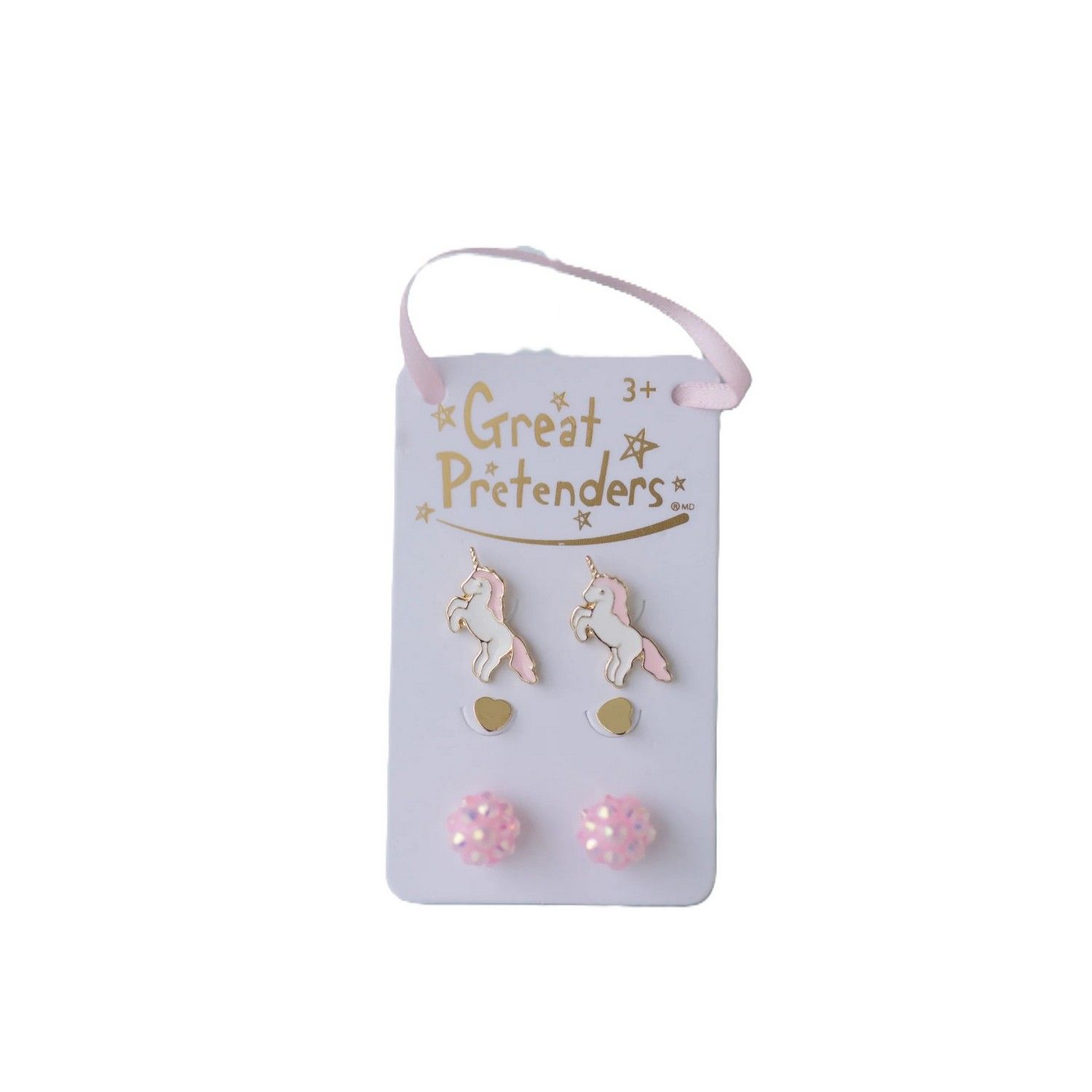 Orecchini Unicorno-Cuore-Perla - Great Pretenders