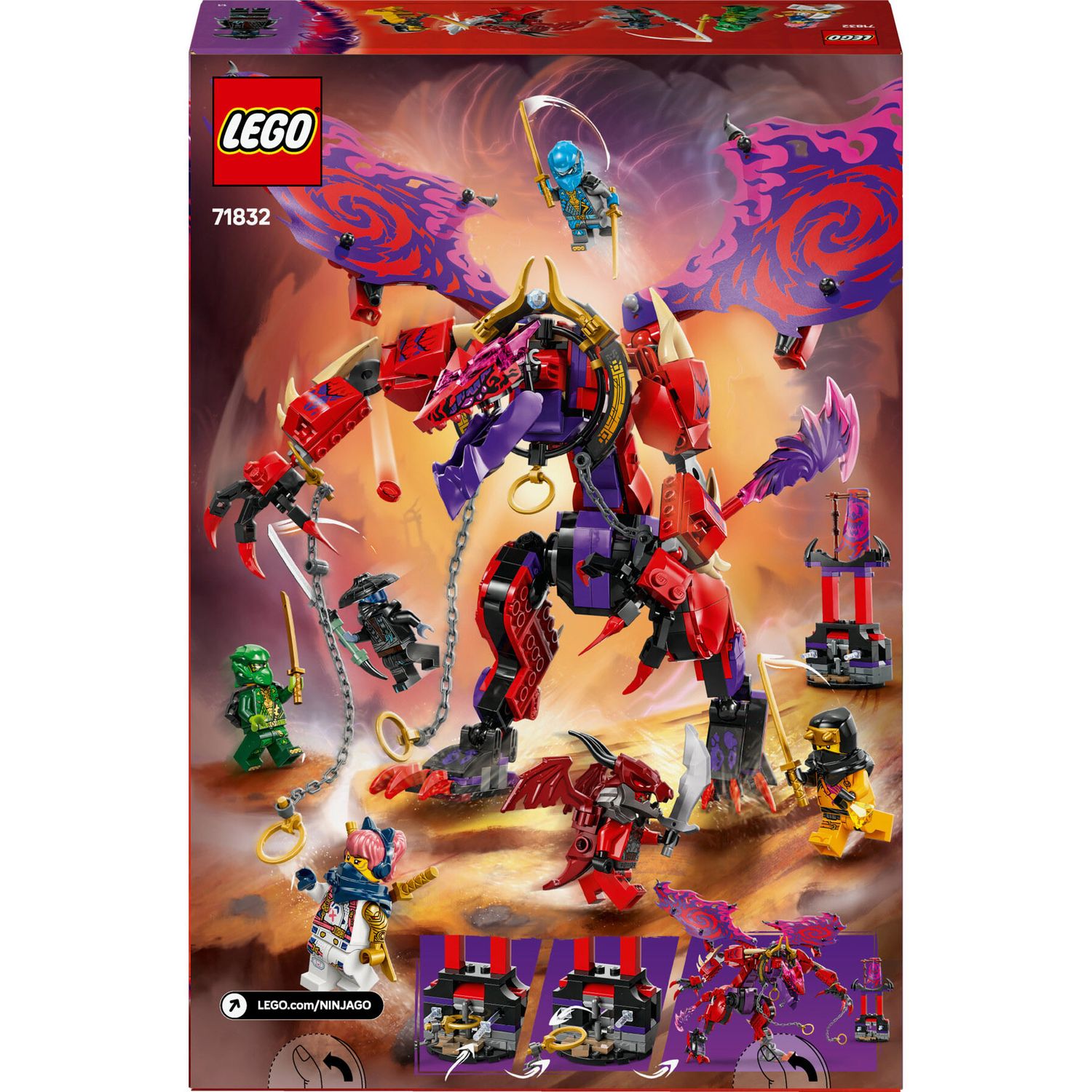 Lego Ninjago 71832 - Thunderfang - Il Drago del Caos - LEGO
