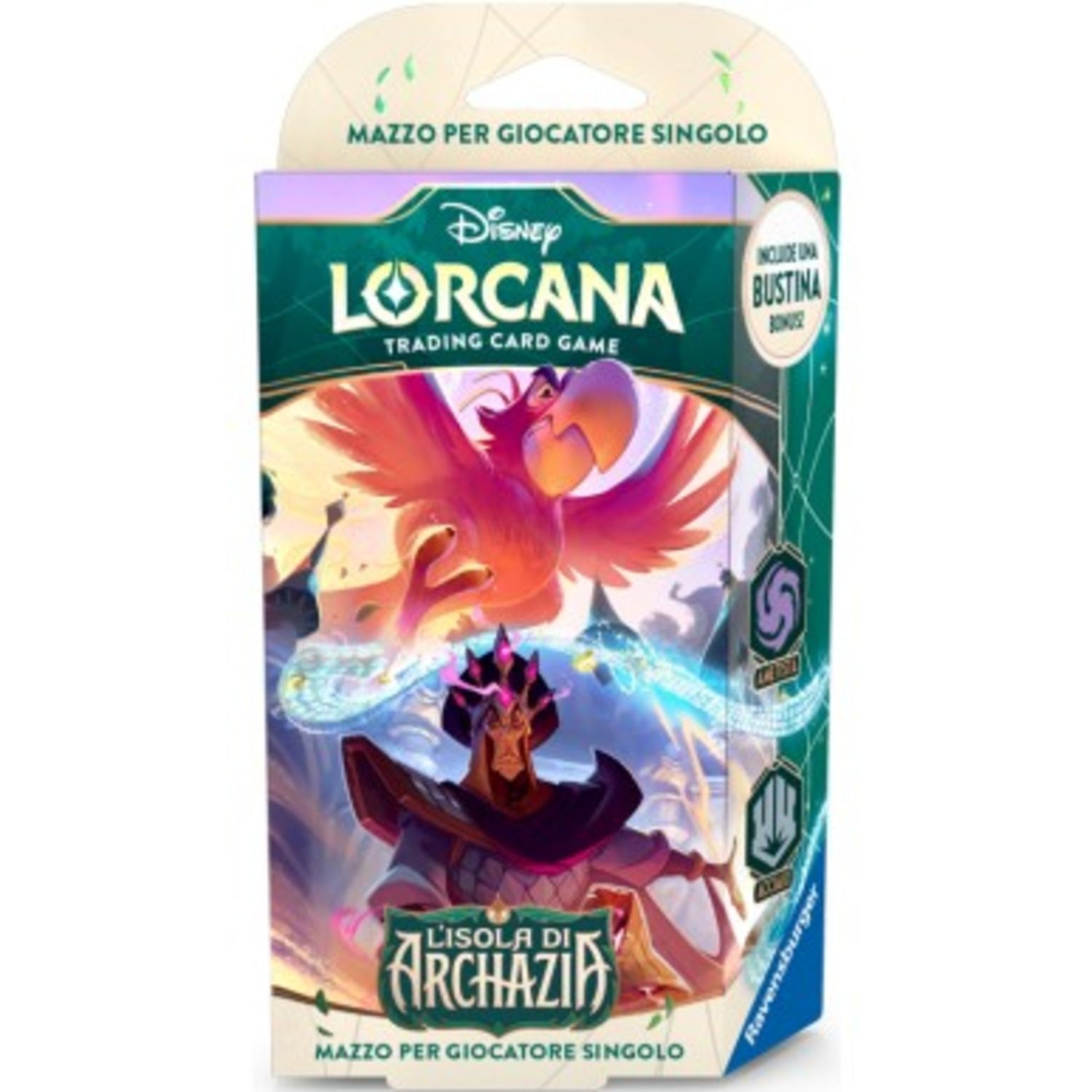 Disney Lorcana: Isola di Archazia – Mazzo Iniziale Ametista & Acciaio – 8+ - Disney Lorcana