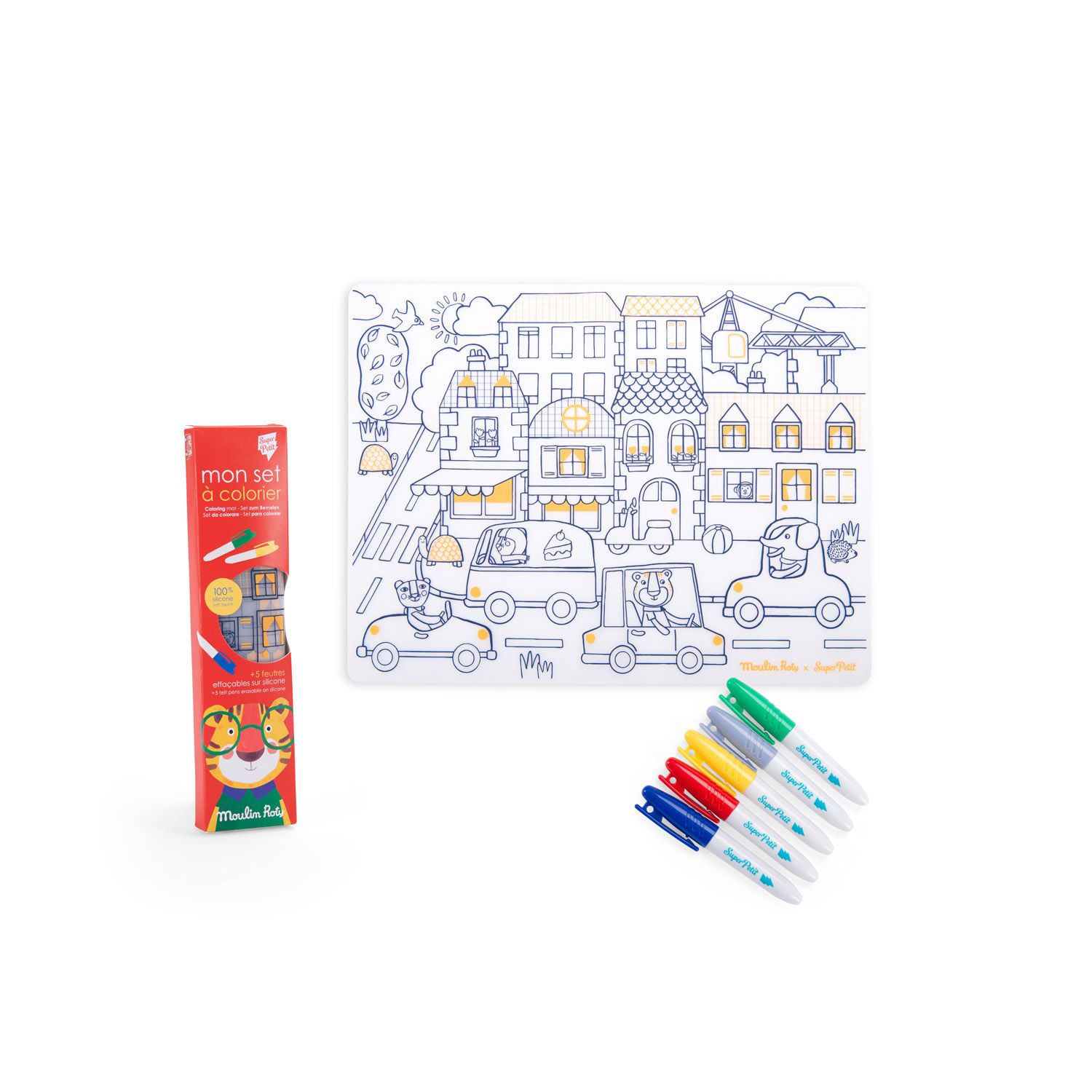 Set da colorare - Les Popipop - Moulin Roty