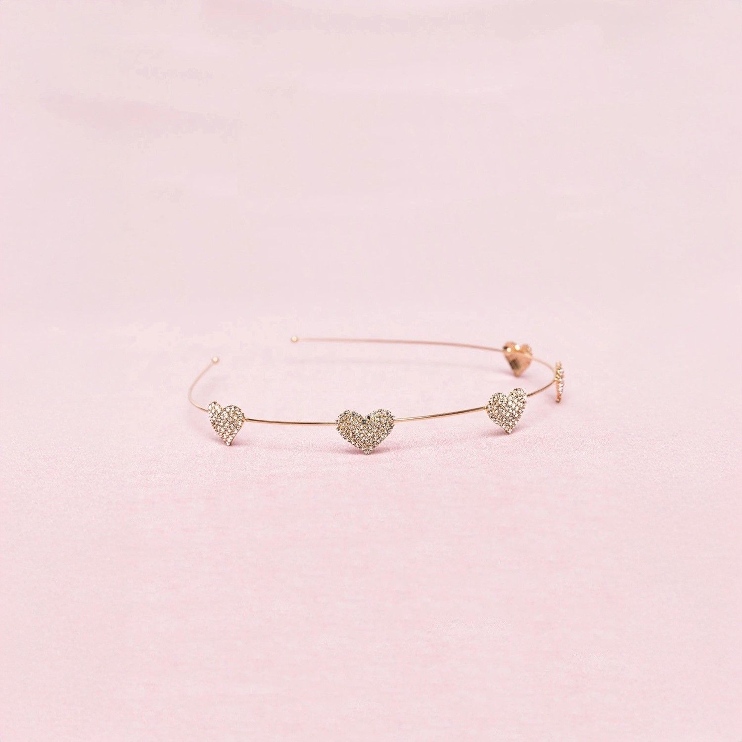 Cerchietto Cuori con Strass - Great Pretenders