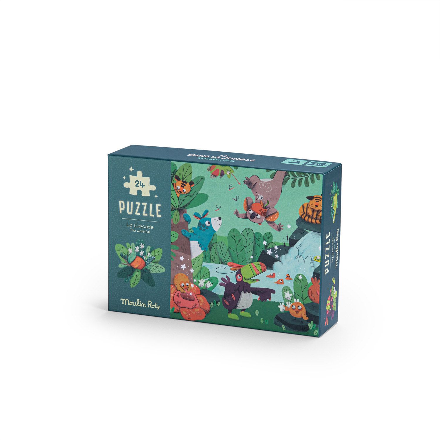 Puzzle che si illumina al buio - 24 pezzi -Dans la Jungle - Moulin Roty
