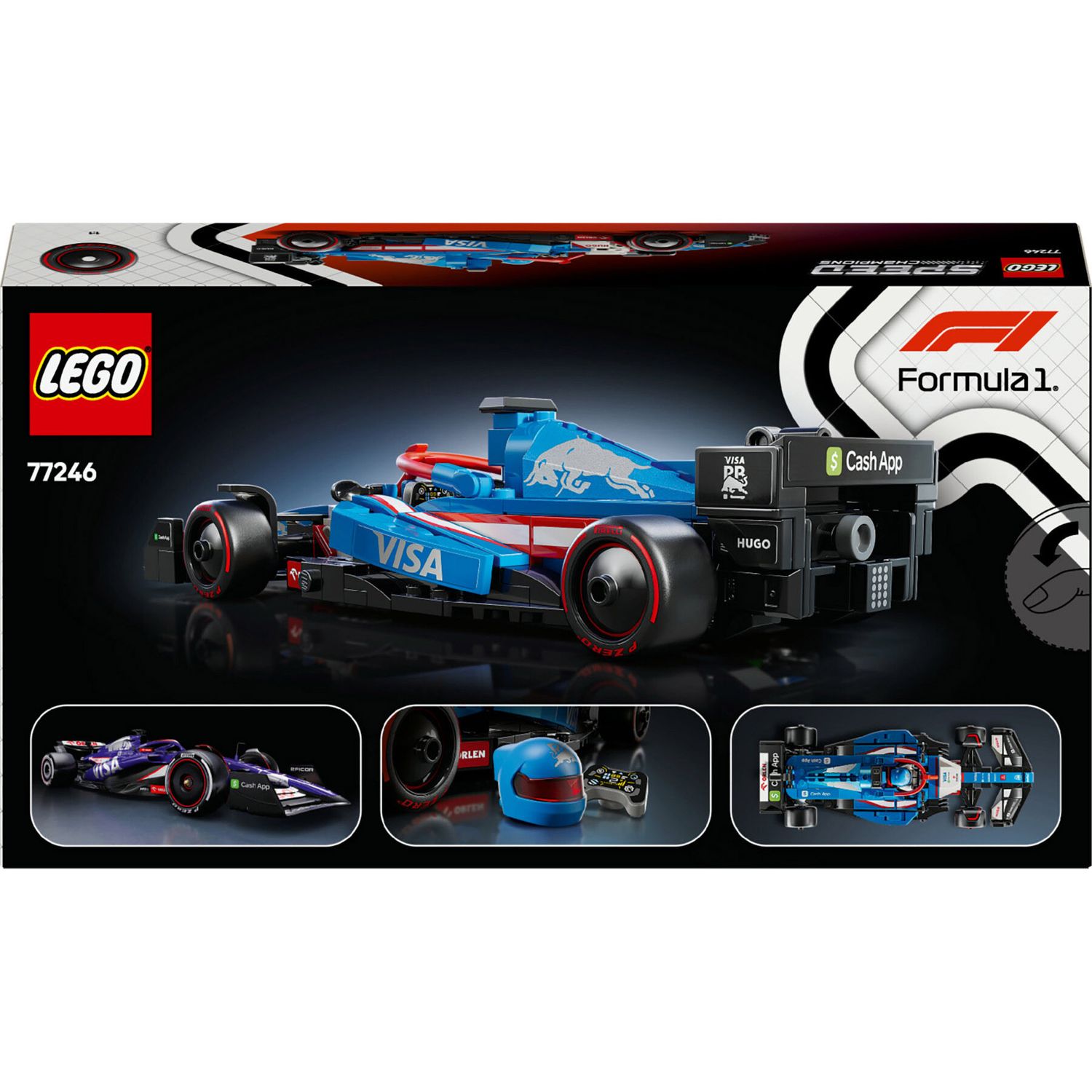 Lego Speed Champions 77246 - Auto da Corsa F1 Visa Cash App RB VCARB 01 - LEGO