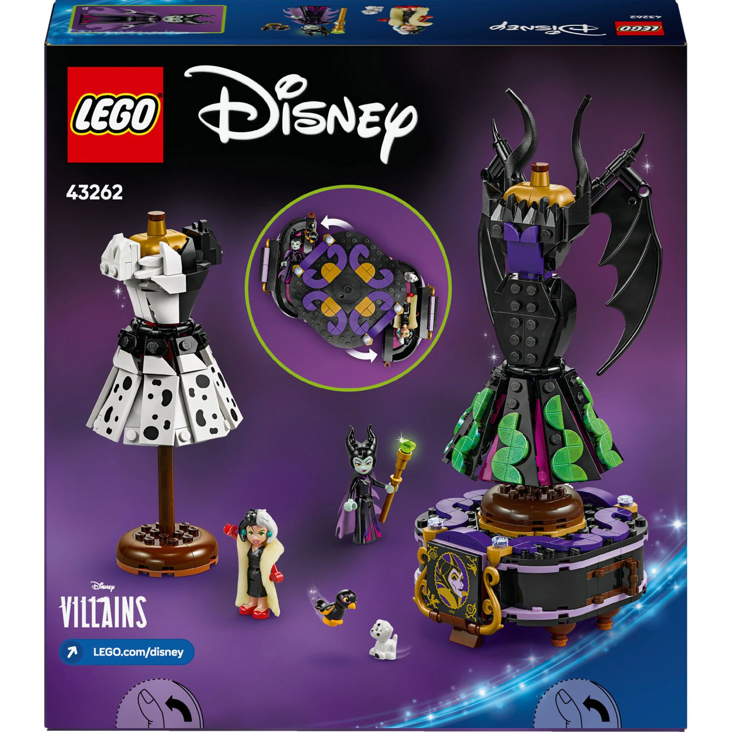 Lego Disney 43262 - Abiti di Malefica e Crudelia De Mon - LEGO
