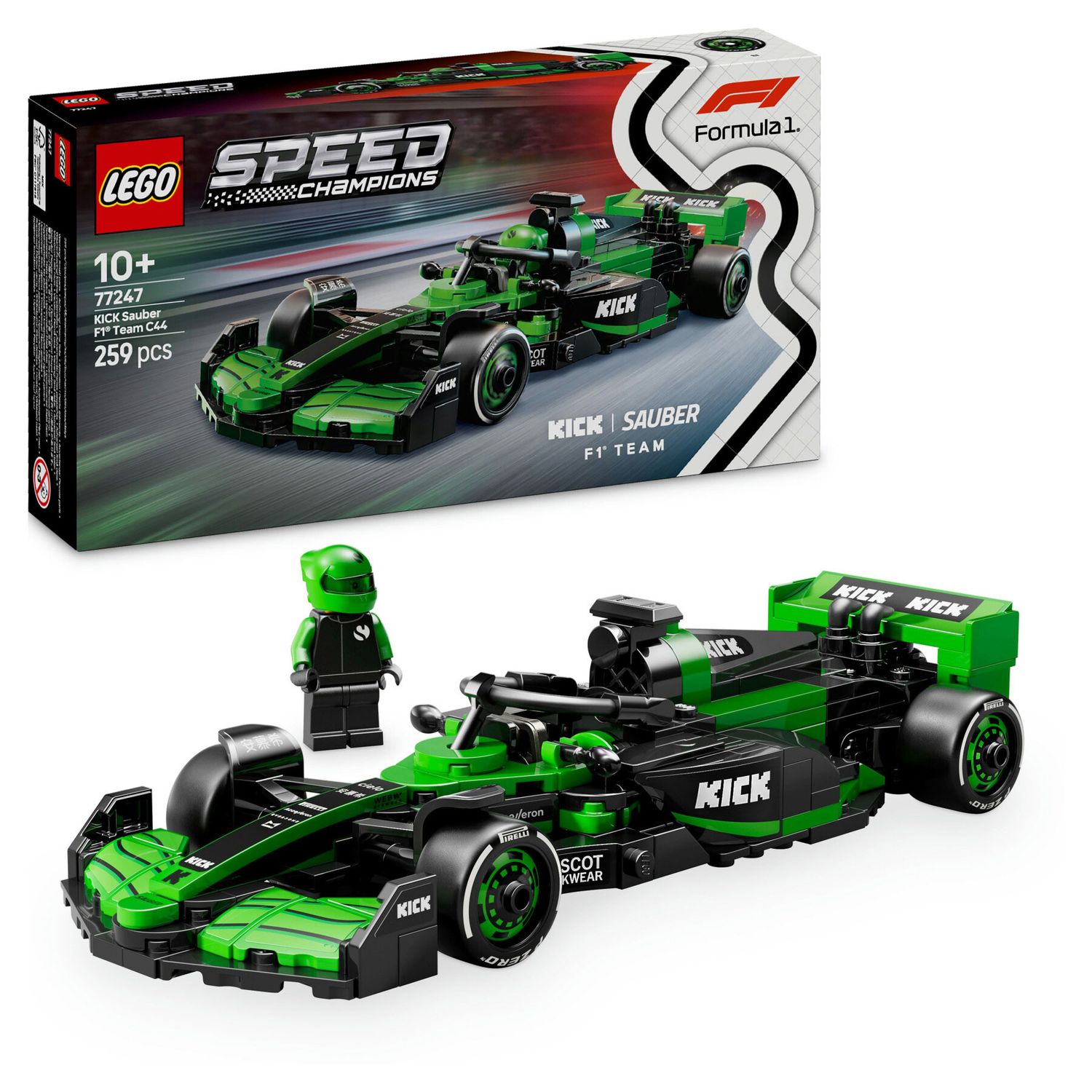 Lego Speed Champions 77247 - Auto da Corsa Kick Sauber F1 Team C44 - LEGO