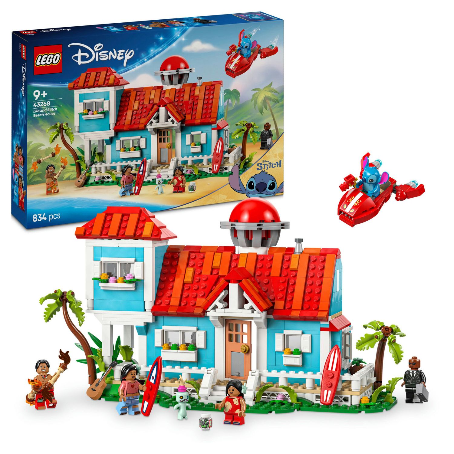 Lego Disney 43268 - Casa sulla Spiaggia di Lilo e Stitch - Disney Stitch, LEGO