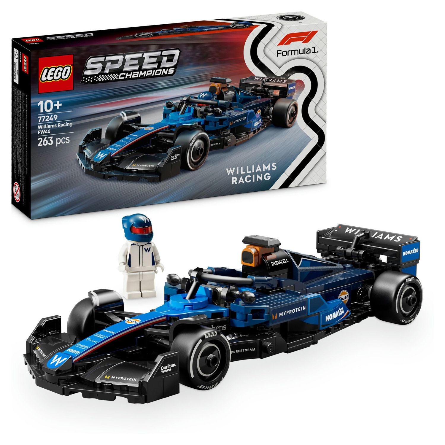 Lego Speed Champions 77249 - Auto da Corsa F1 Williams Racing FW46 - LEGO