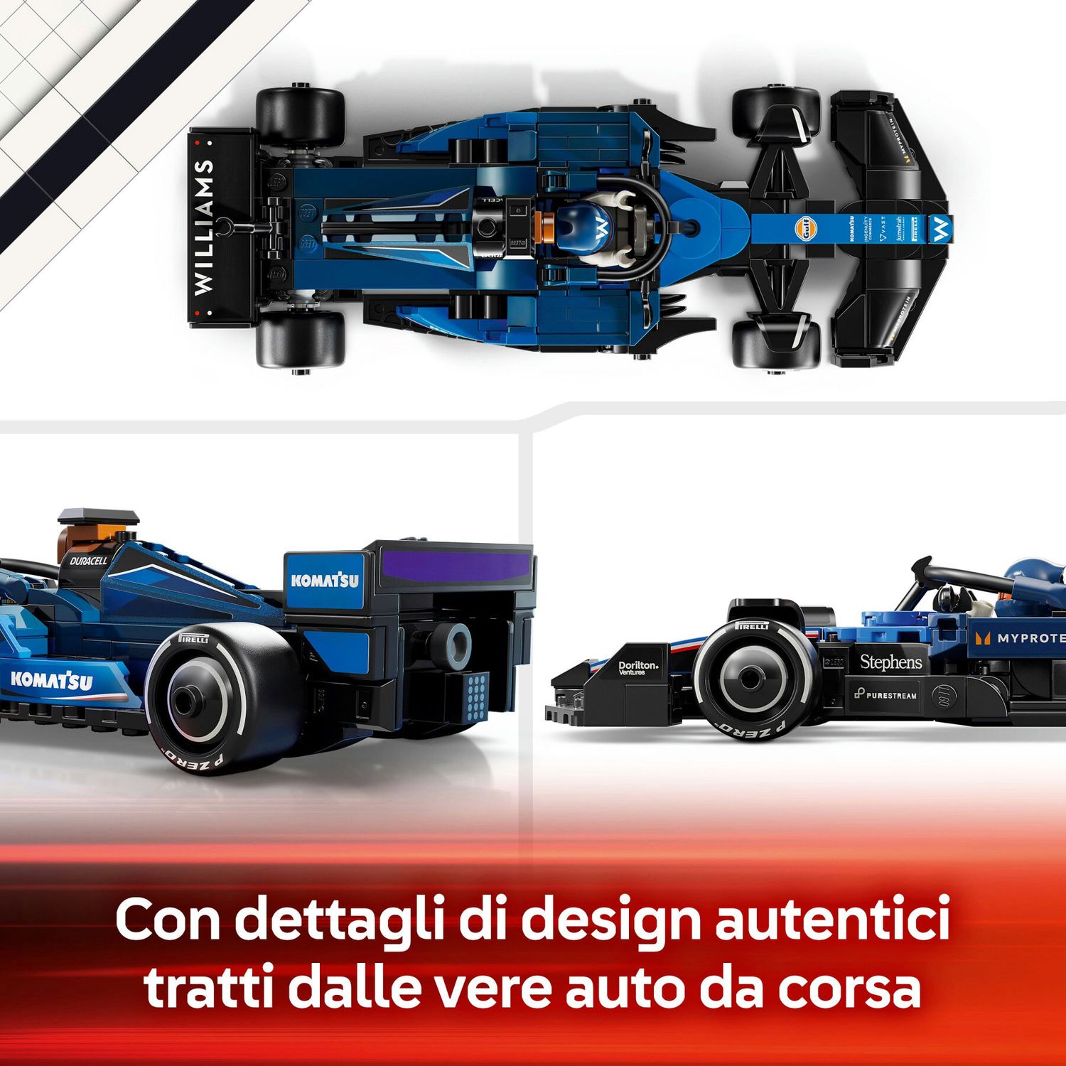 Lego Speed Champions 77249 - Auto da Corsa F1 Williams Racing FW46 - LEGO