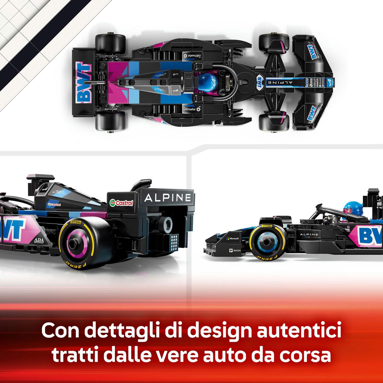 Lego Speed Champions 77248 - Auto da Corsa BWT Alpine F1 Team A524 - LEGO