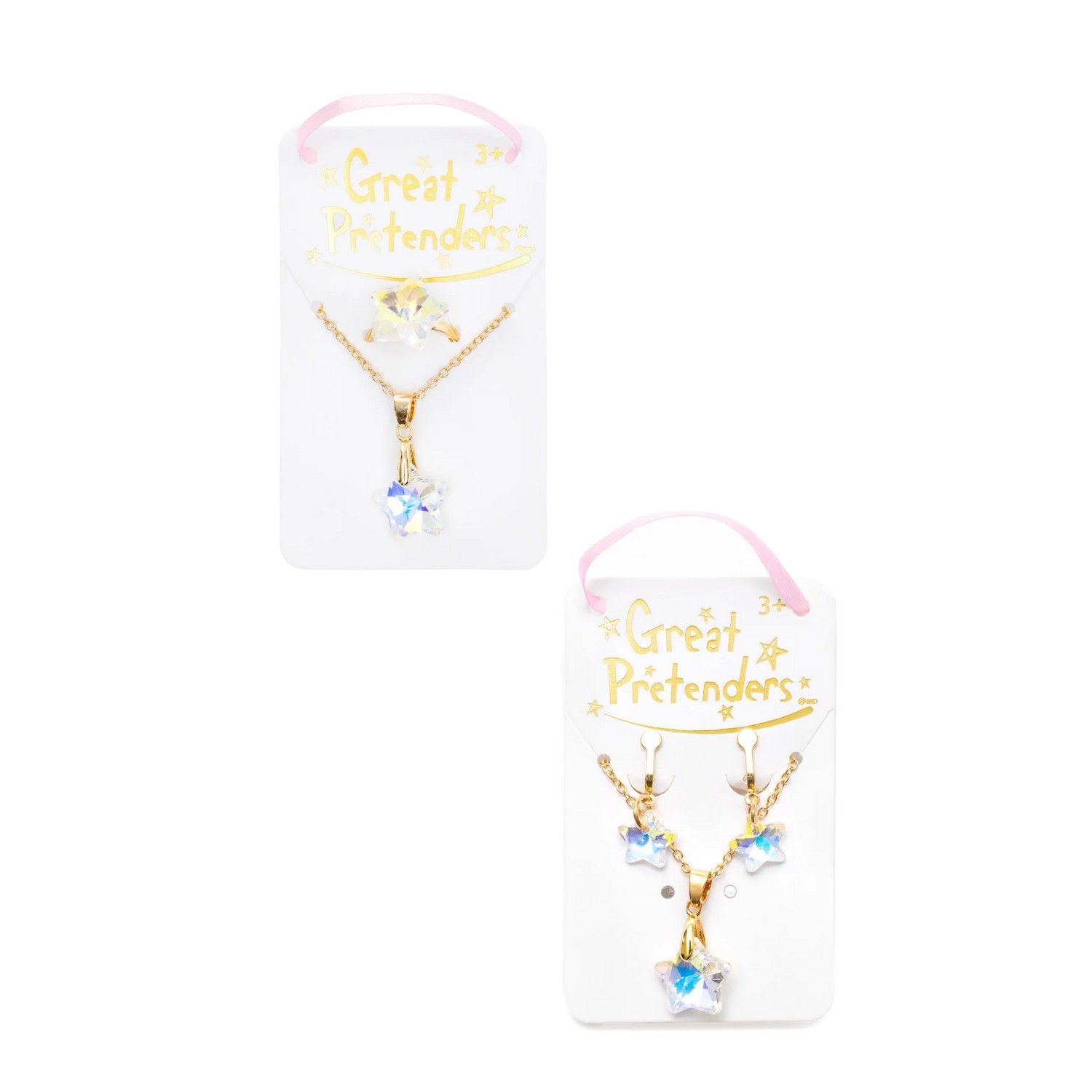 Set Collana Anello e Orecchini Boutique Holographic Star - assortito - Great Pretenders