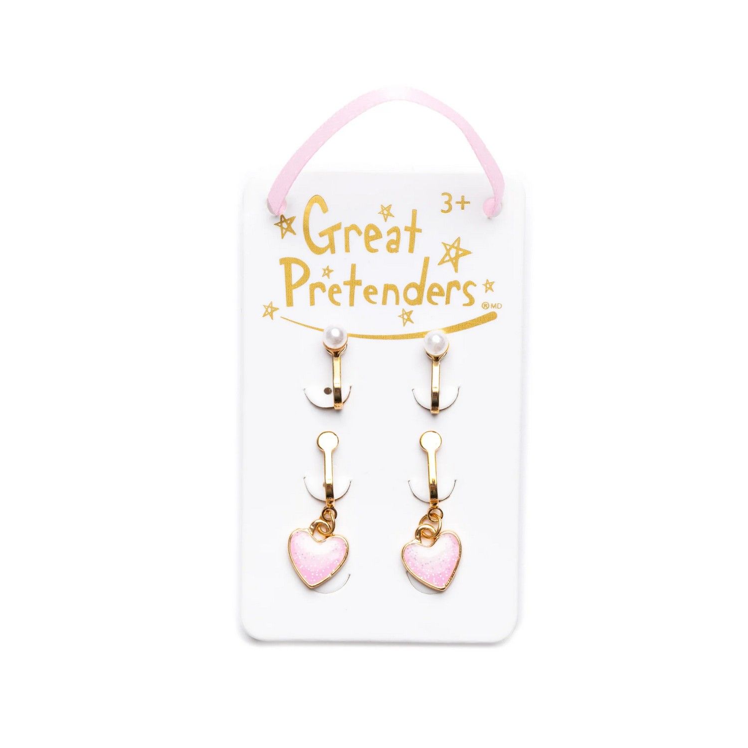 Orecchini a Clip Cuore-Perla - Great Pretenders