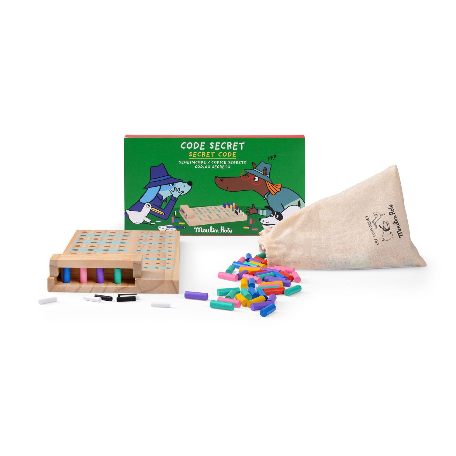 Codice segreto - Puzzle in legno - Les Loufoques - Moulin Roty
