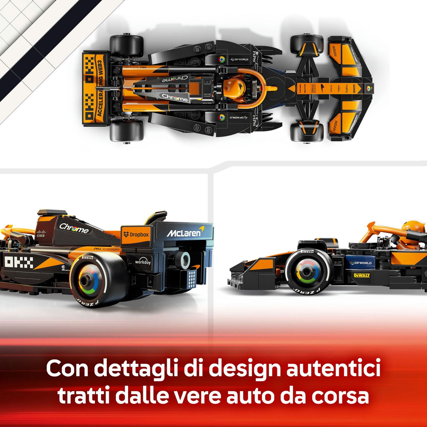 Lego Speed Champions 77251 - Auto da Corsa McLaren F1 Team MCL38 - LEGO