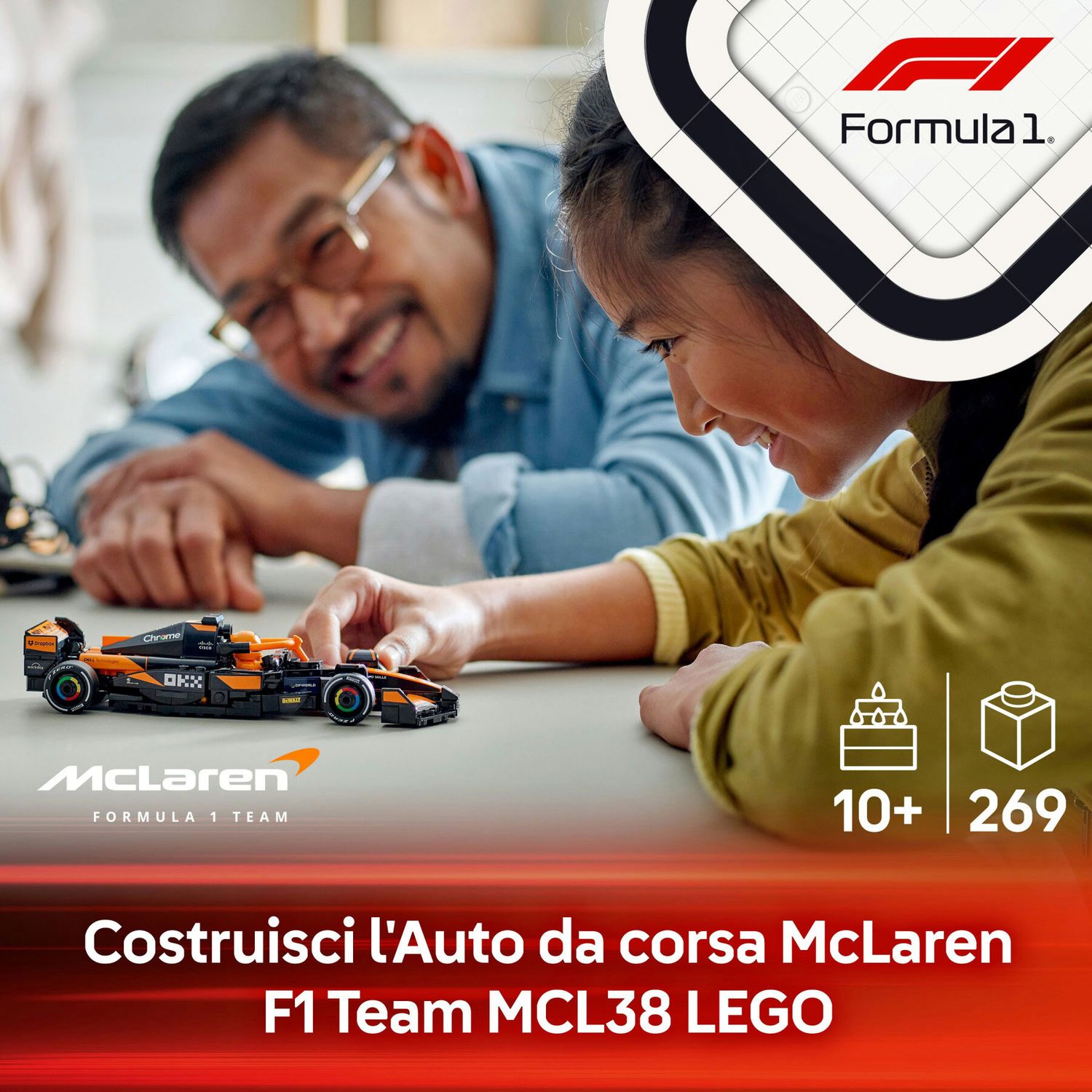 Lego Speed Champions 77251 - Auto da Corsa McLaren F1 Team MCL38 - LEGO