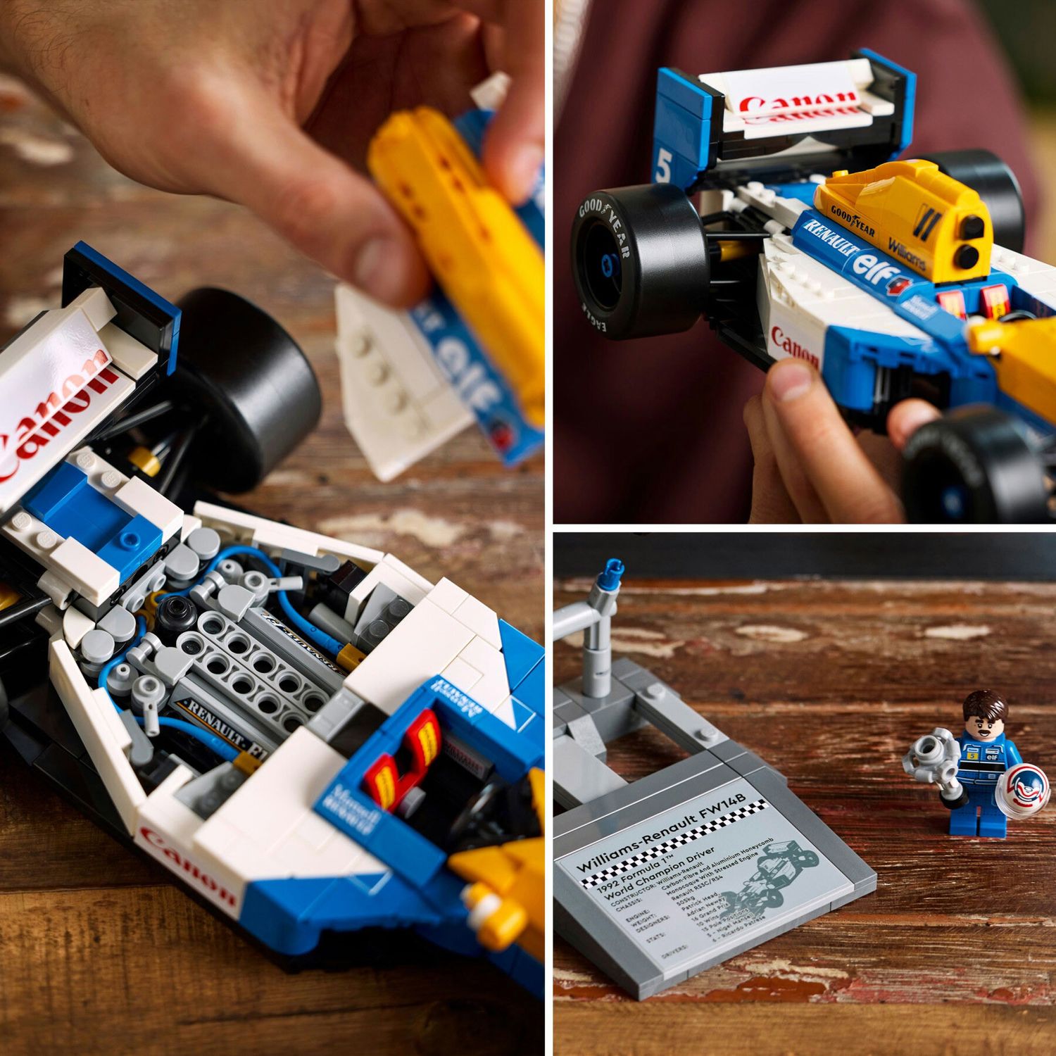 Lego Icons 10353 - Williams Racing FW14B e Nigel Mansell - LEGO