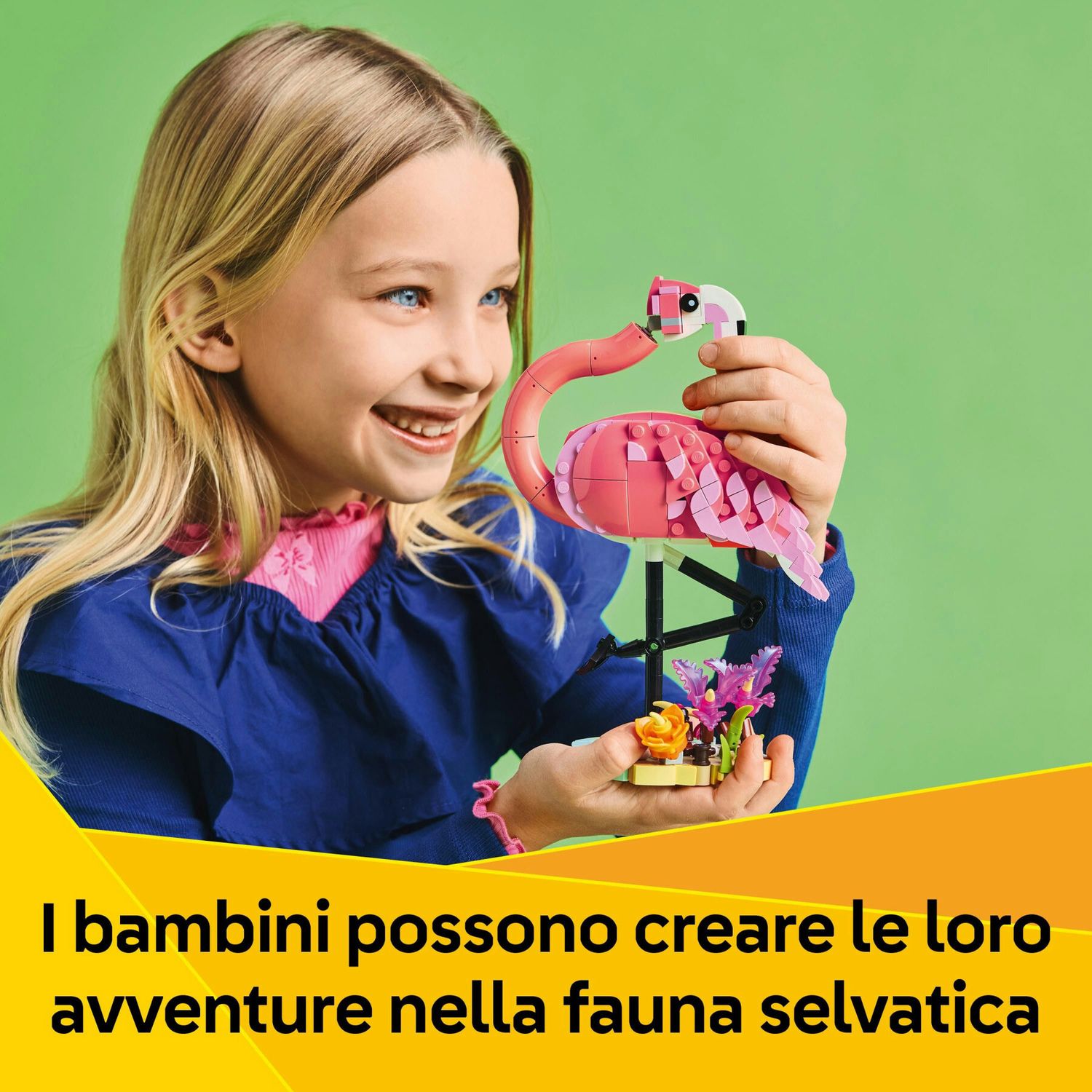 Lego Creator 3in1 31170 - Animali Selvatici - Fenicottero Rosa - LEGO