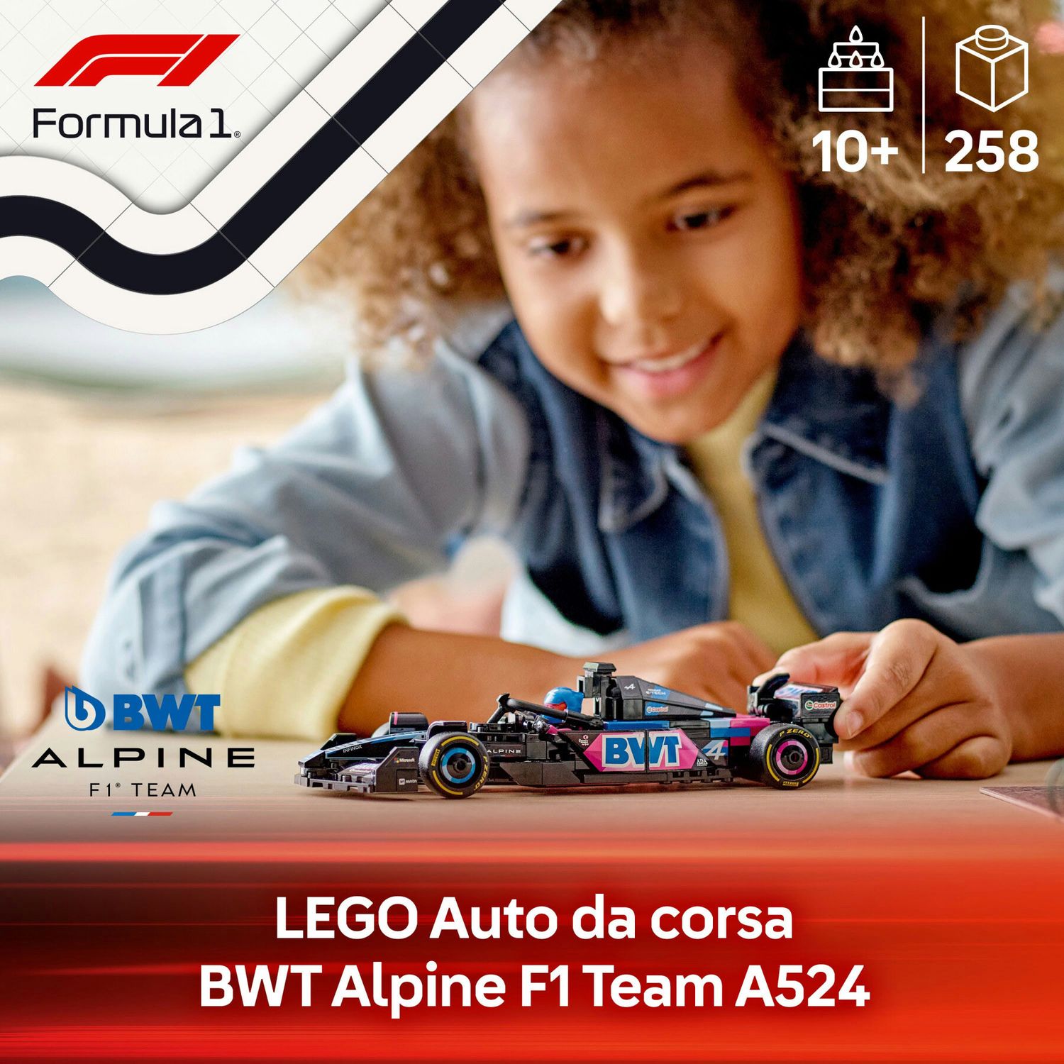 Lego Speed Champions 77248 - Auto da Corsa BWT Alpine F1 Team A524 - LEGO
