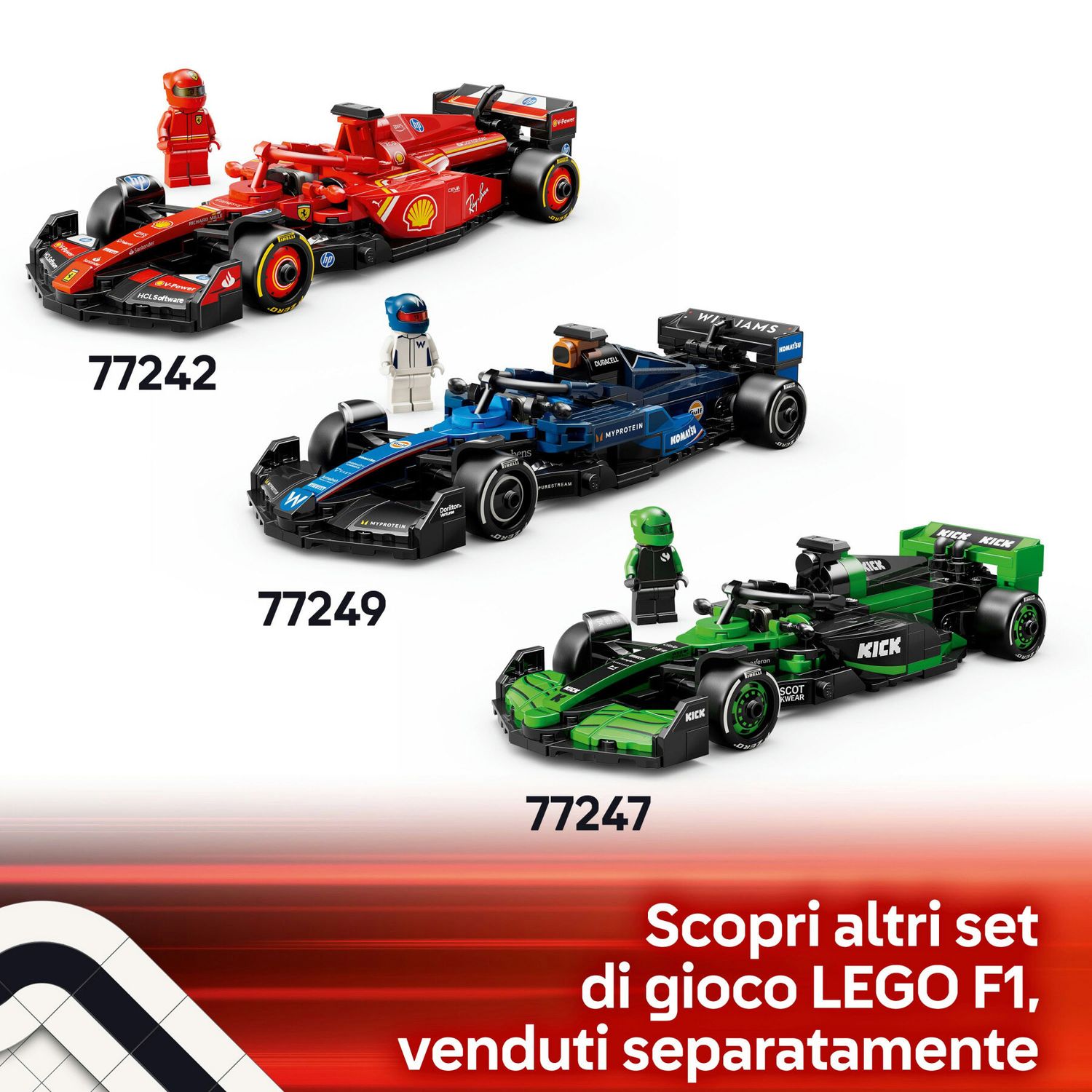 Lego Speed Champions 77249 - Auto da Corsa F1 Williams Racing FW46 - LEGO