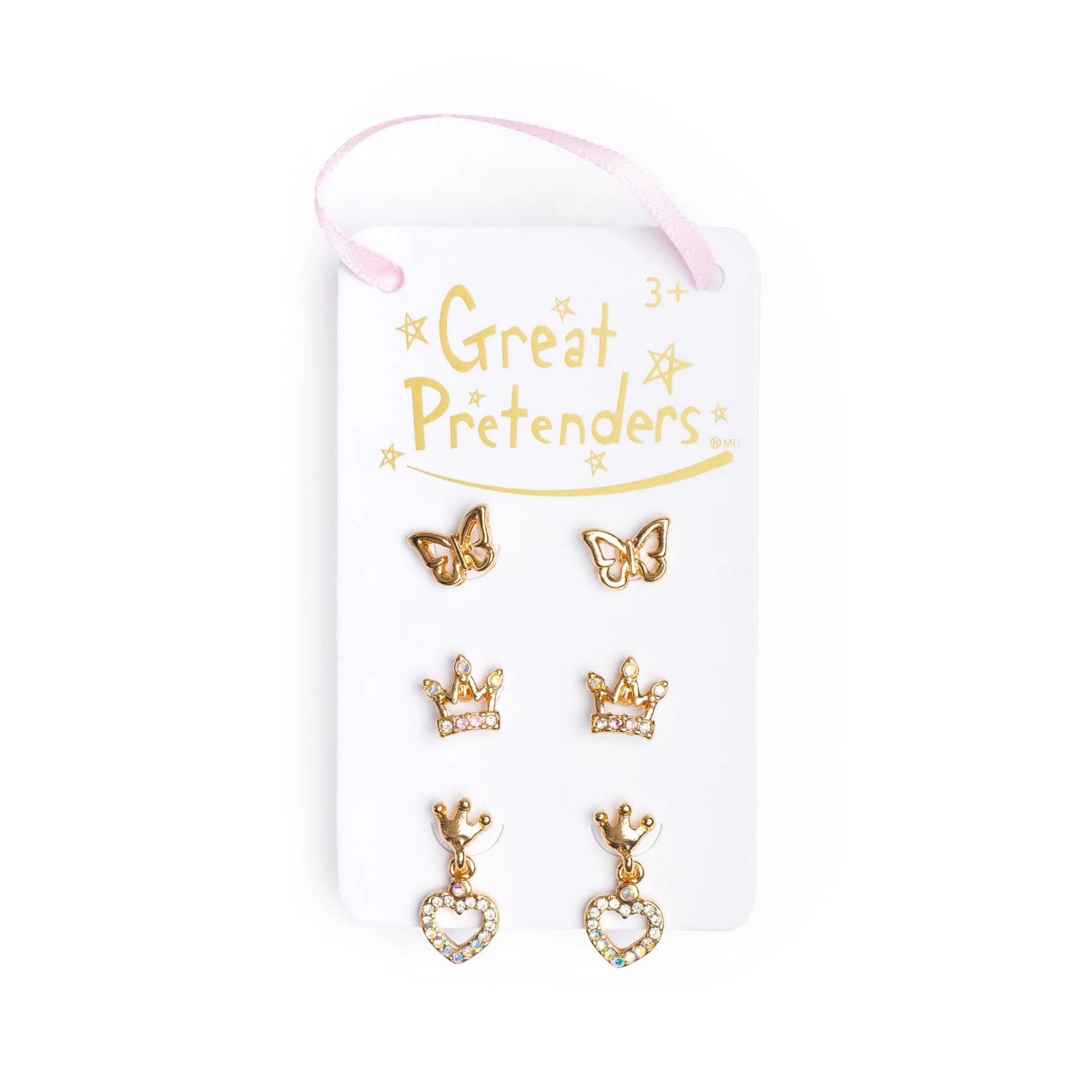 Orecchini Farfalla-Corona-Cuore - Great Pretenders