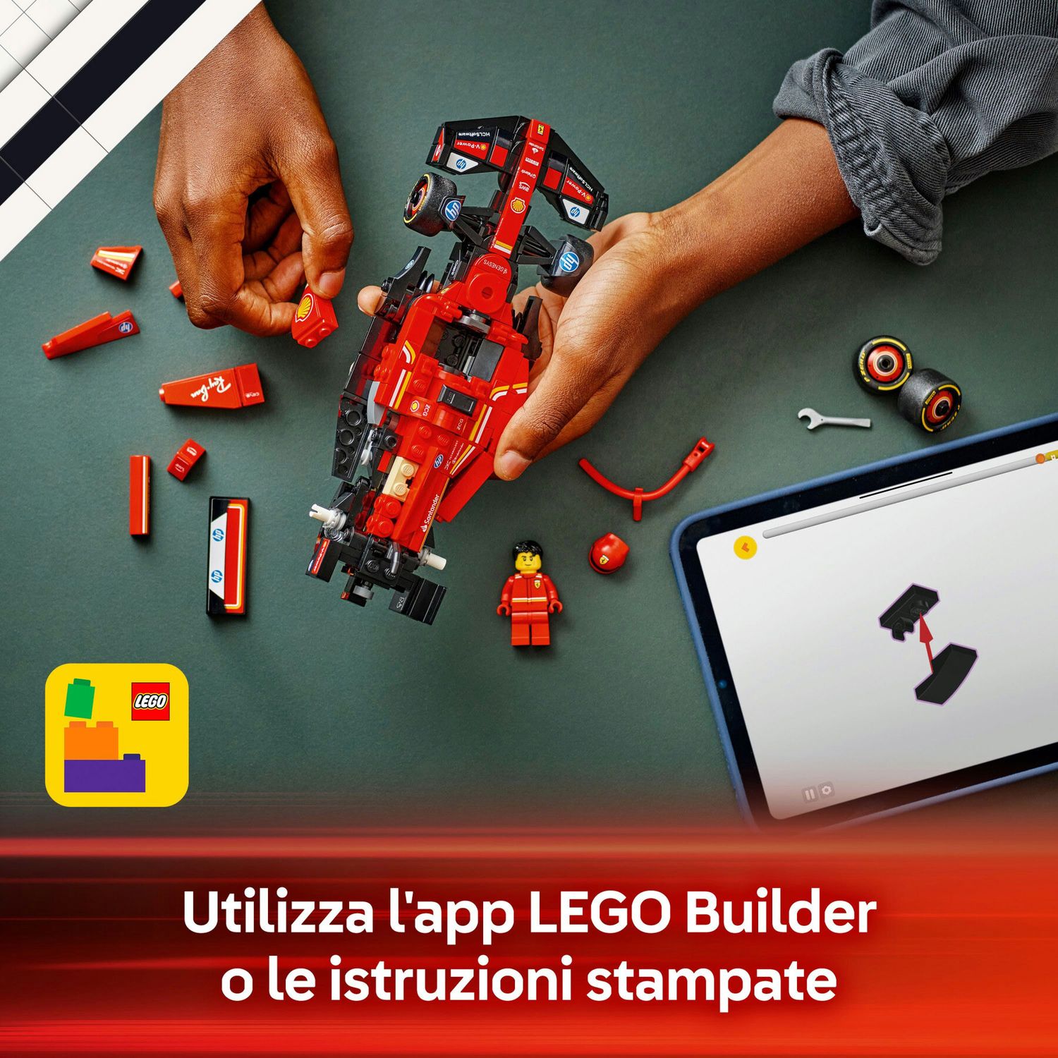 Lego Speed Champions 77242 - Auto da Corsa Ferrari F1 SF-24 - LEGO