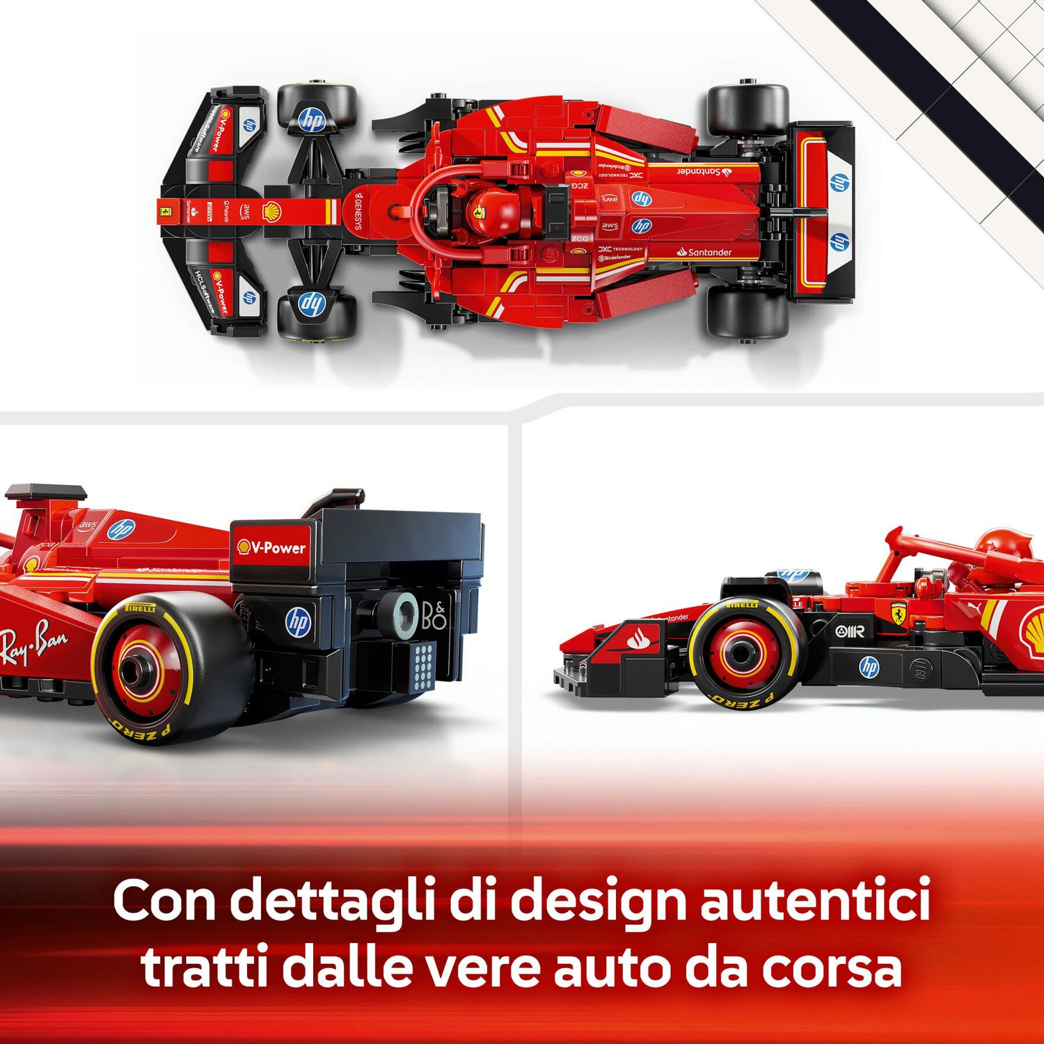 Lego Speed Champions 77242 - Auto da Corsa Ferrari F1 SF-24 - LEGO