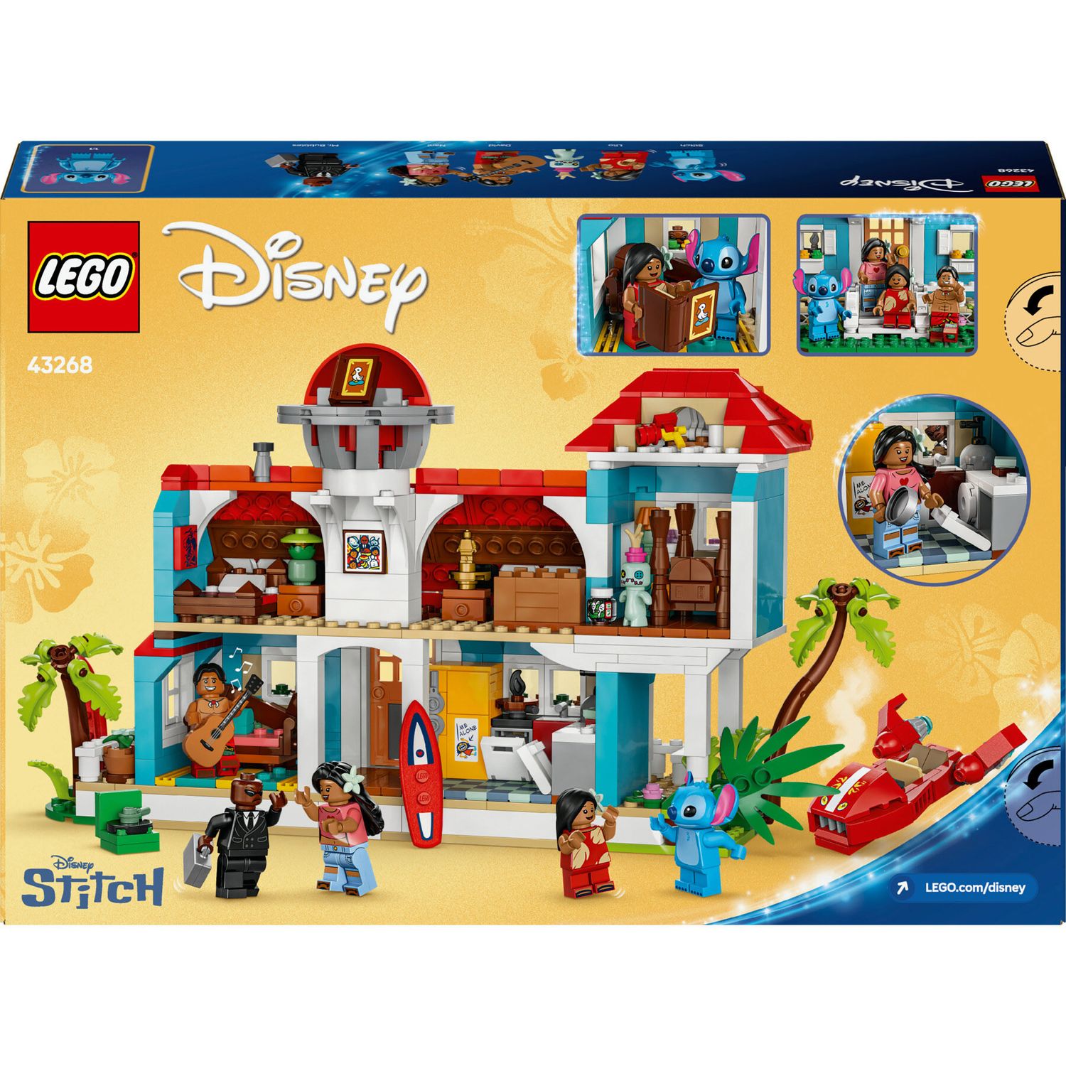 Lego Disney 43268 - Casa sulla Spiaggia di Lilo e Stitch - Disney Stitch, LEGO