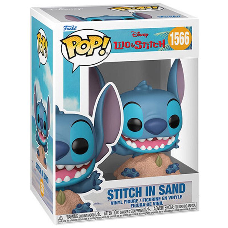 Funko POP! Disney, Stitch sulla sabbia #1566 - Disney Stitch, Funko