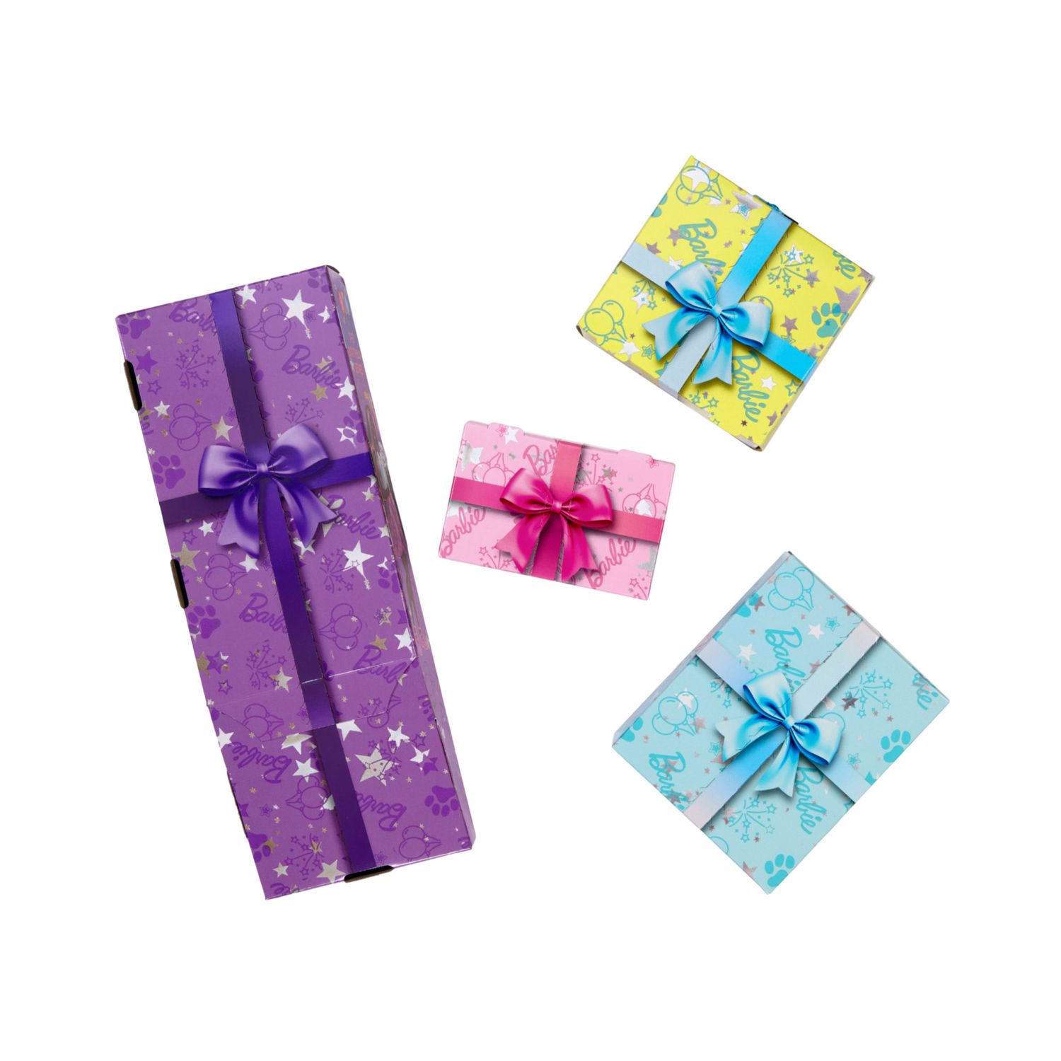 Barbie Party Unboxed Shimmerin' Hearts – Bambola con Cuori Brillanti e 10 Accessori a Sorpresa - Barbie