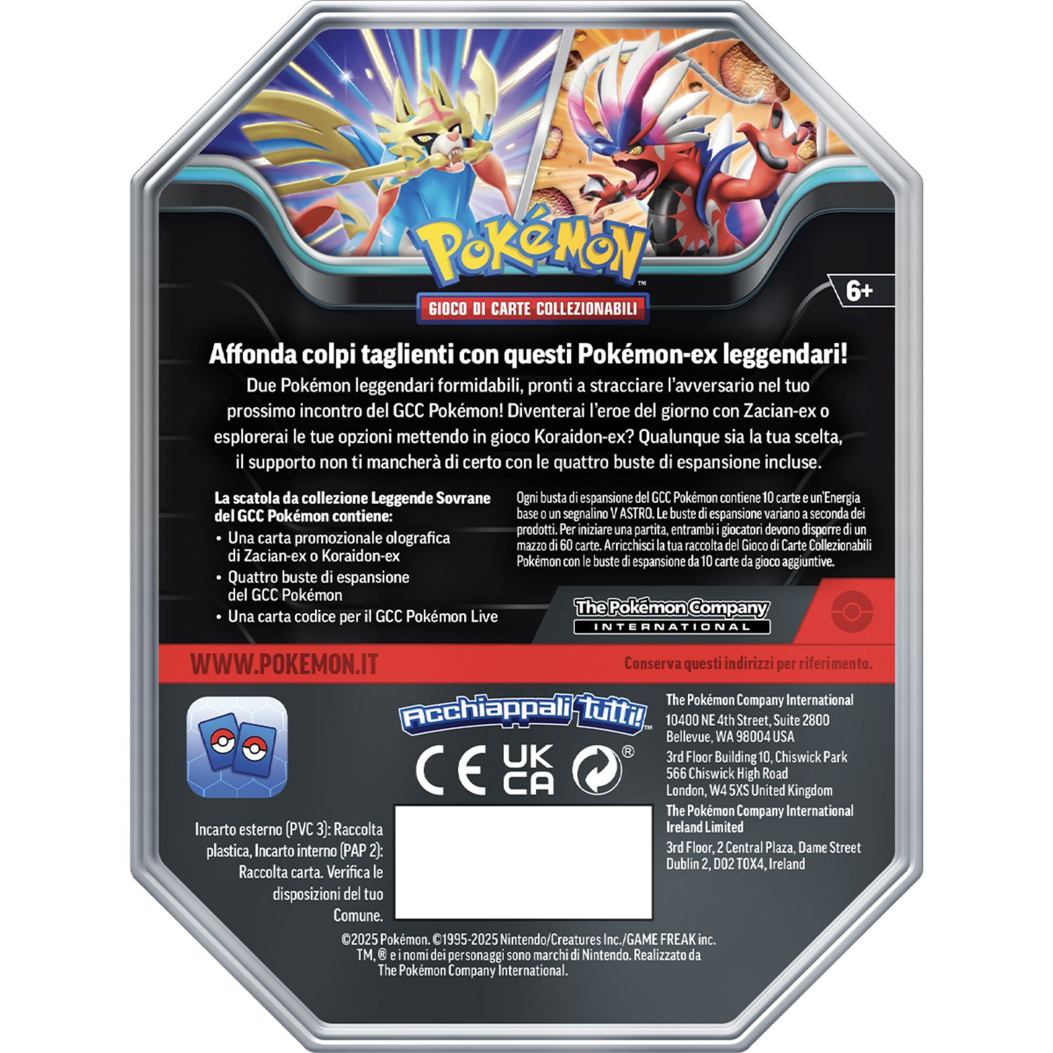 Scatola singola assortita da collezione, Leggende Sovrane - Pokémon