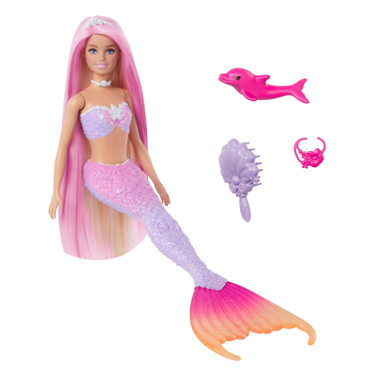 Barbie Sirena Magica Colori del Mare – Bambola con Coda Cangiante e Effetti Speciali - Barbie