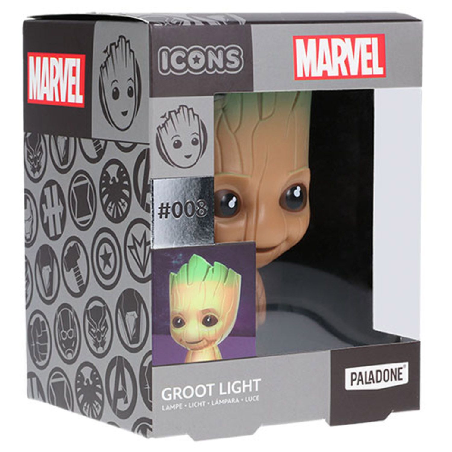Lampada Groot Marvel Icons 10 cm - Marvel