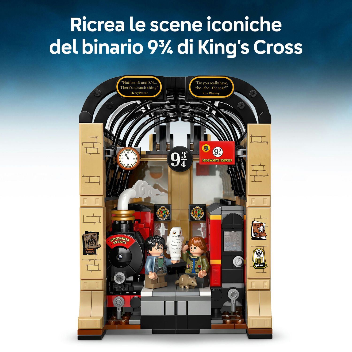 LEGO Harry Potter 76450 Book Nook Hogwarts Express: treno, 4 personaggi - Harry Potter, LEGO