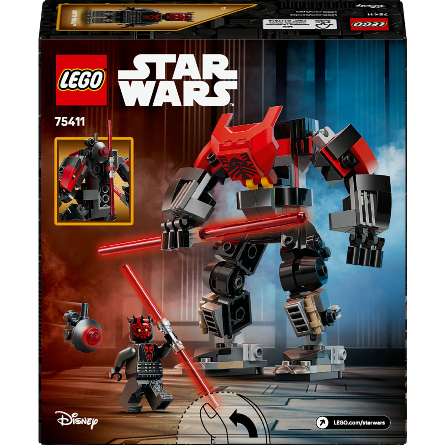 LEGO Star Wars 75411 Mech Darth Maul: action figure, spada laser - LEGO, Star Wars