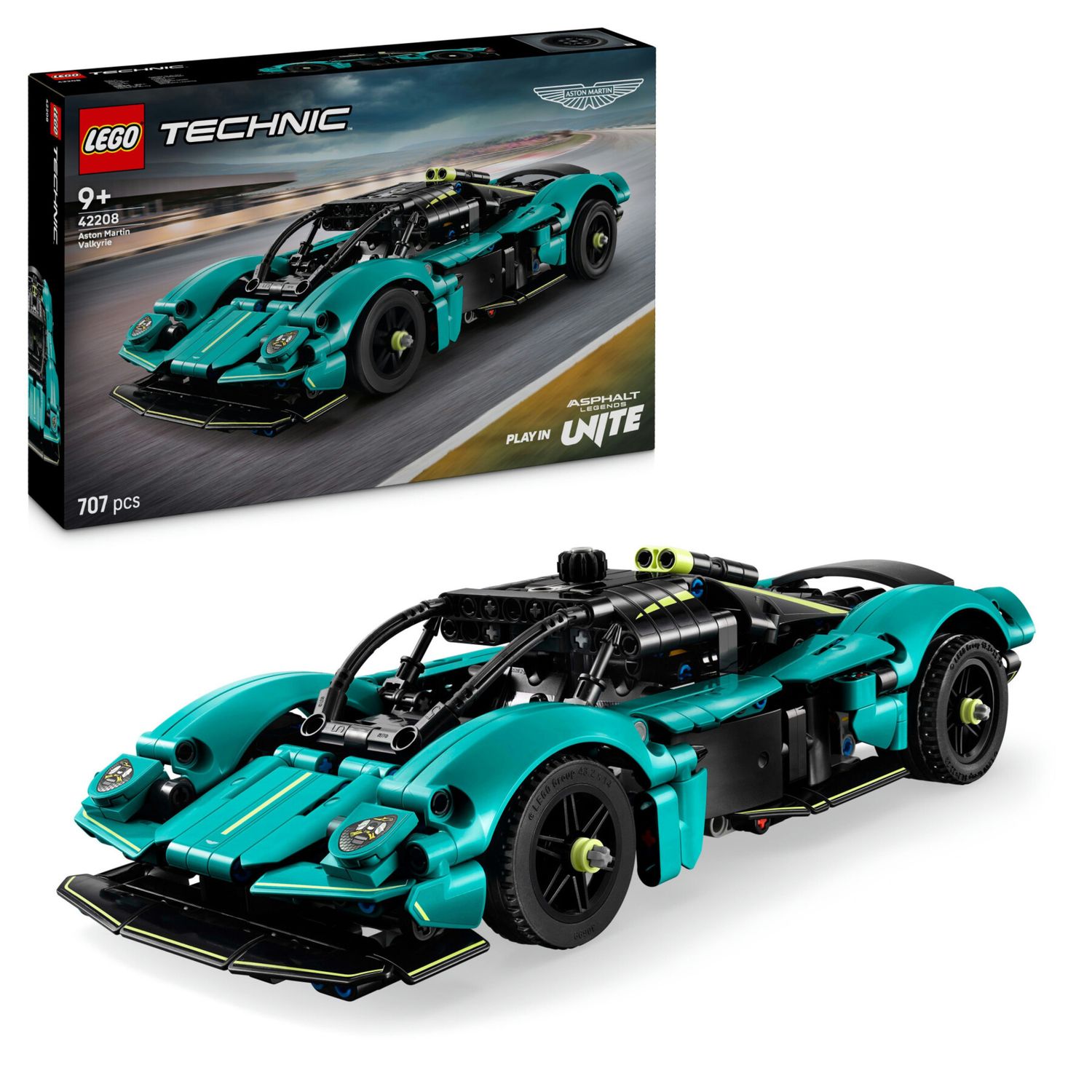 LEGO Technic 42208 Aston Martin Valkyrie: auto giocattolo, v12 - LEGO