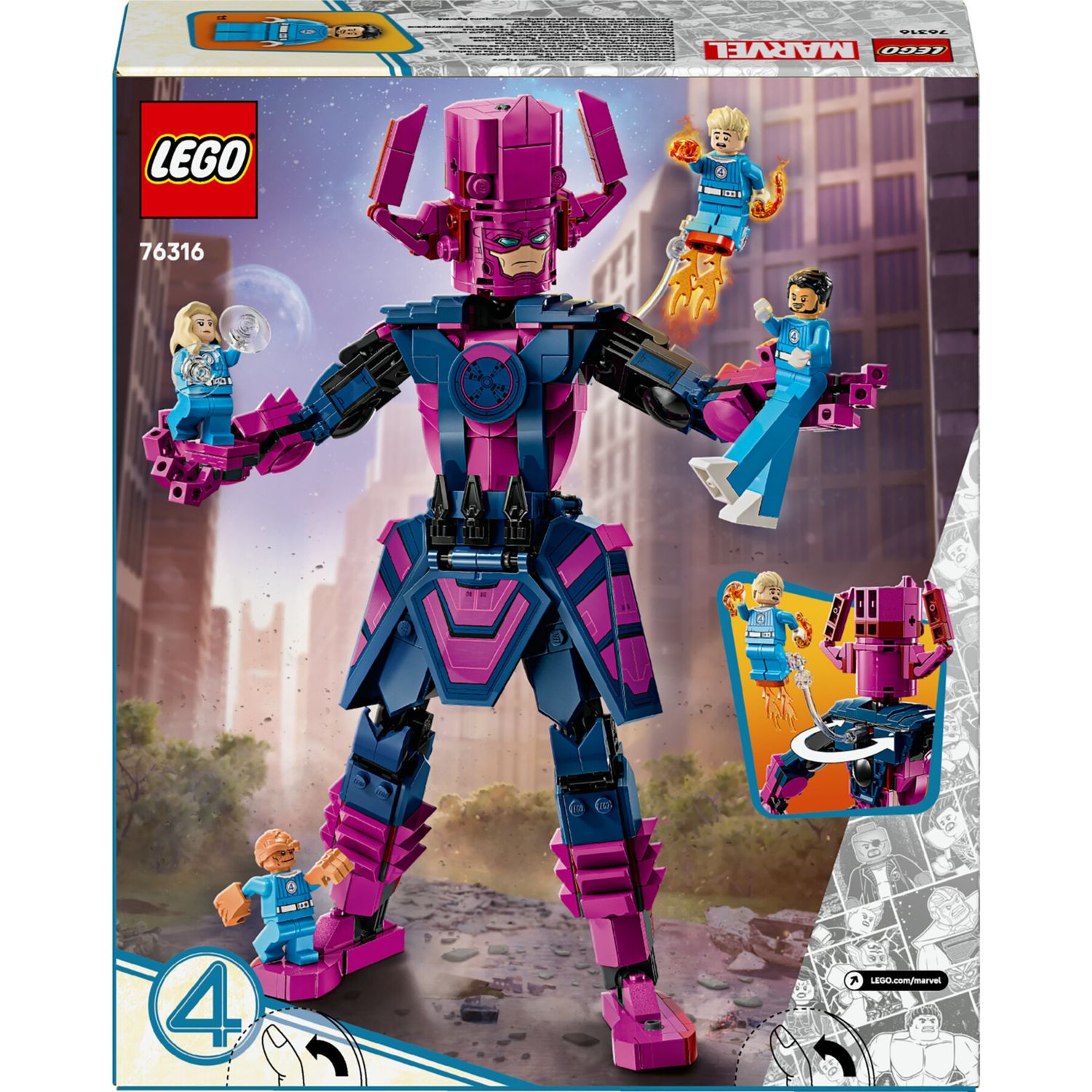 LEGO Marvel 76316 Galactus, personaggio costruibile con minifigure - LEGO, Marvel