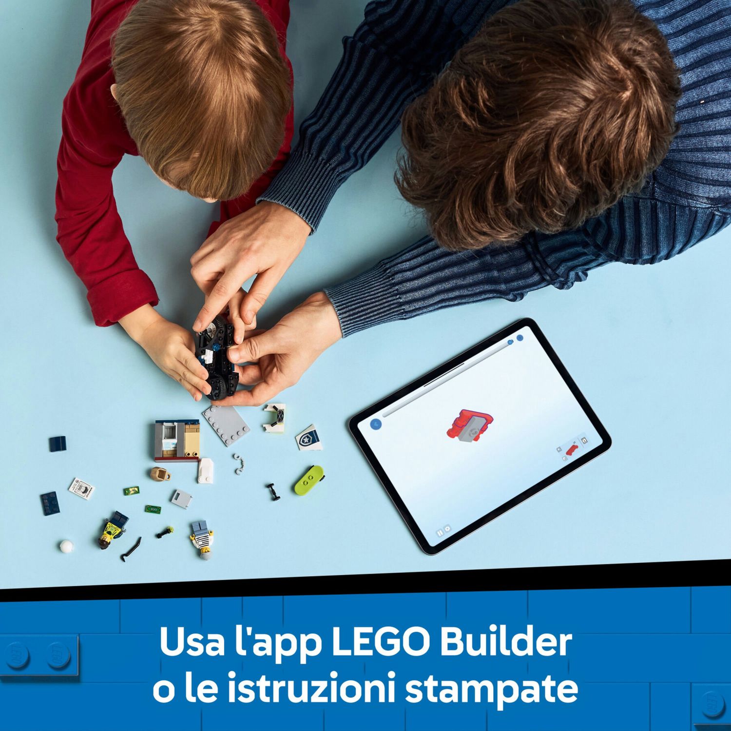 LEGO City 60455 Inseguimento moto polizia: motocicletta, 2 minifigure - LEGO