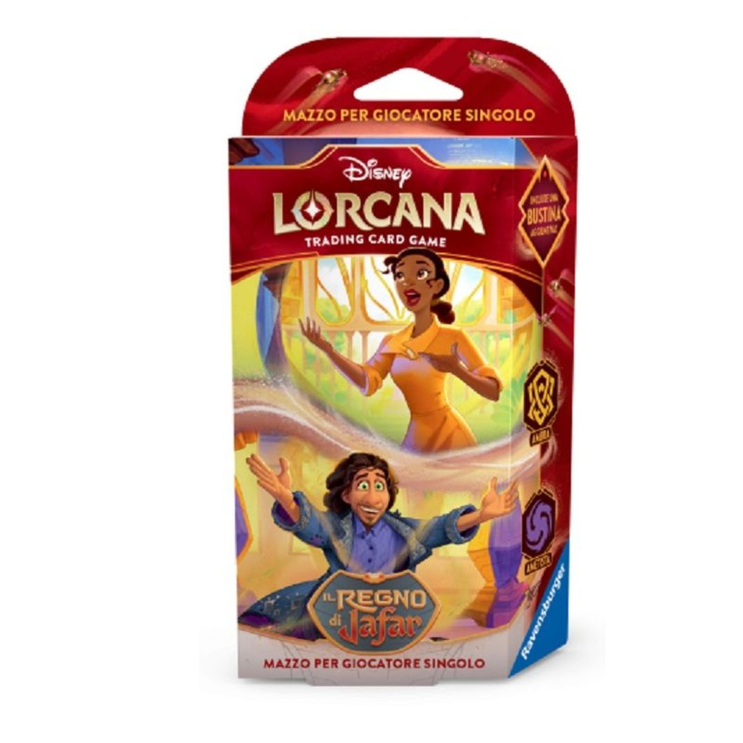Starter Deck Ambra e Ametista Tiana & Bruno,  Lorcana Il Regno di Jafar - Disney Lorcana