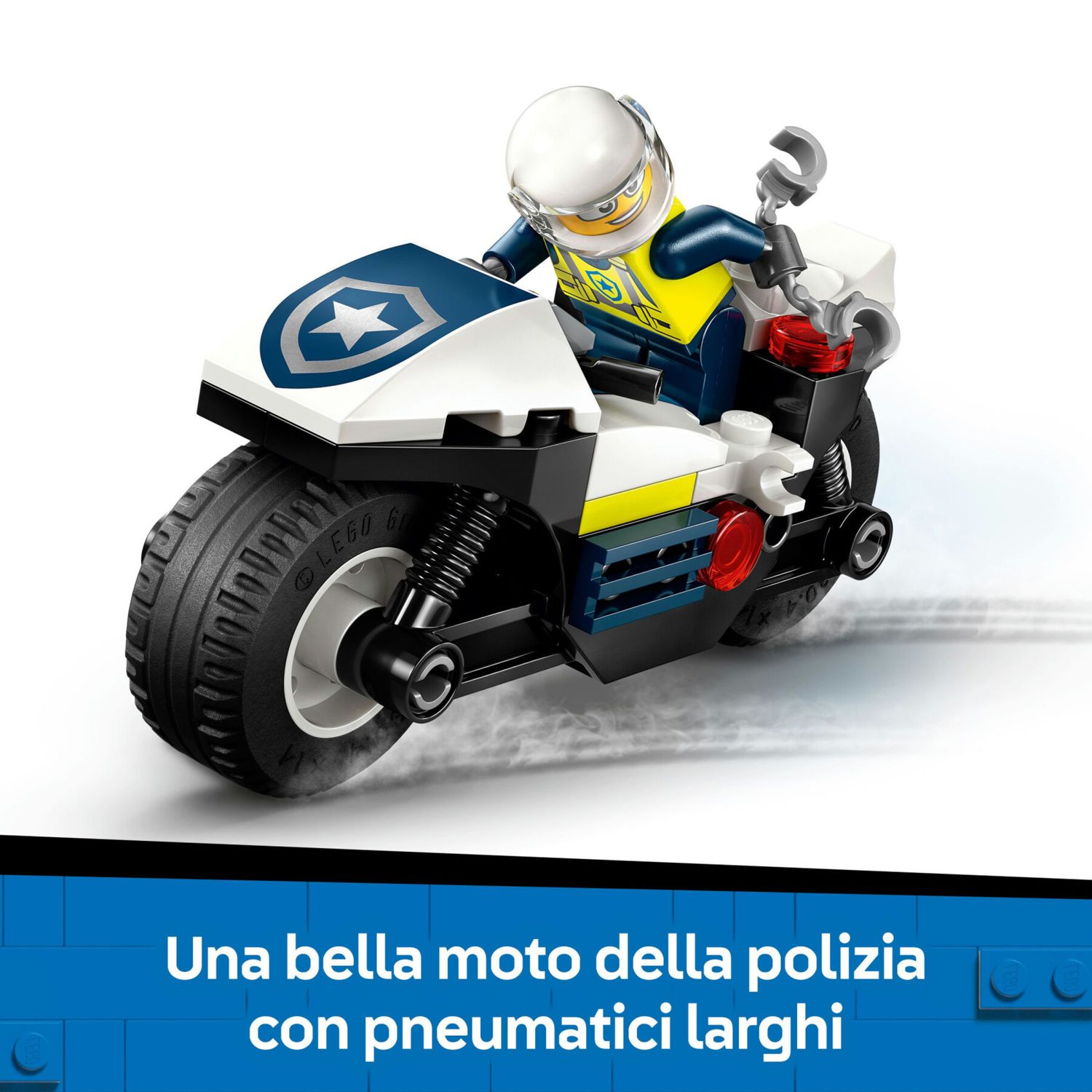LEGO City 60455 Inseguimento moto polizia: motocicletta, 2 minifigure - LEGO