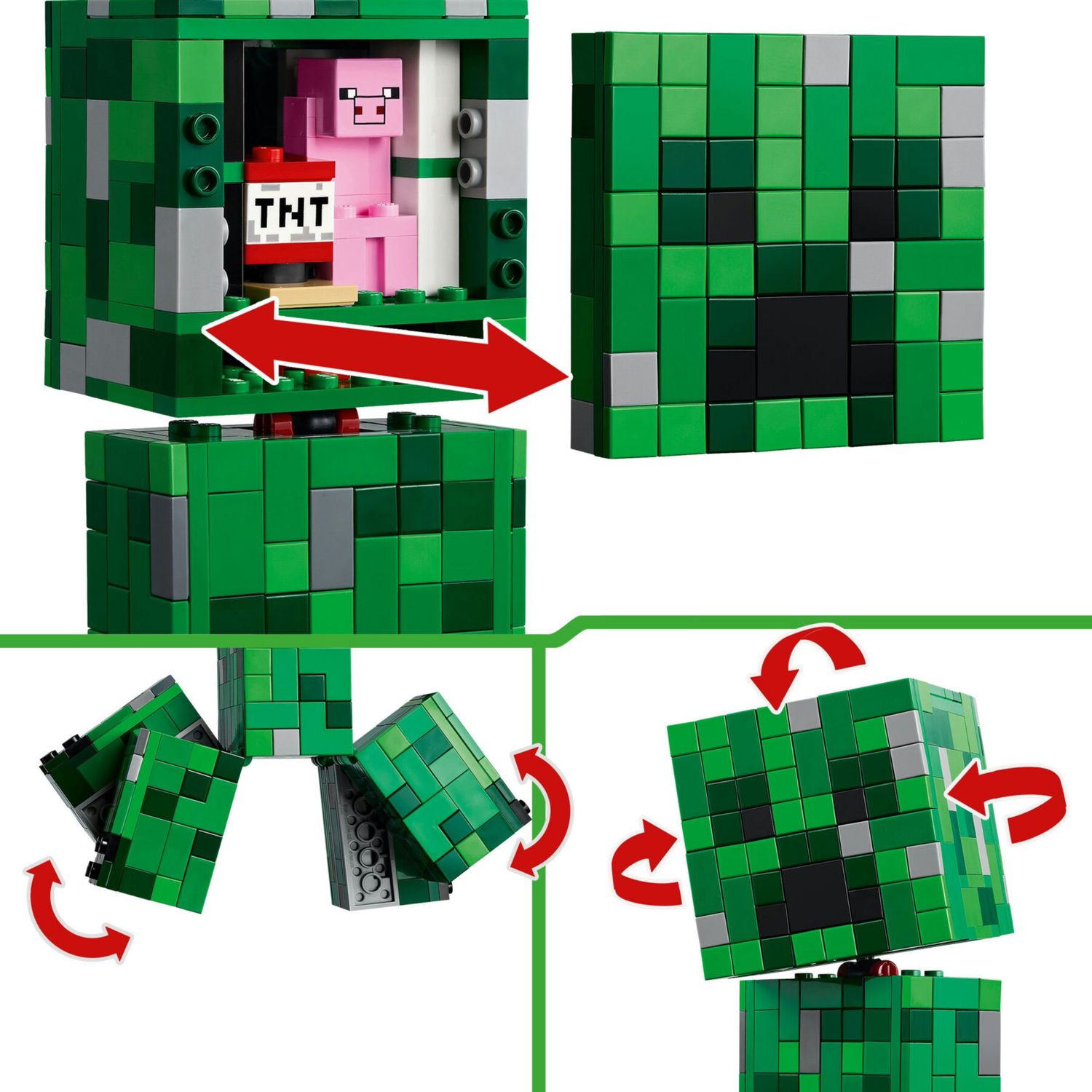 LEGO Minecraft 21276 Creeper: action figure snodabile, segreto - LEGO, Minecraft