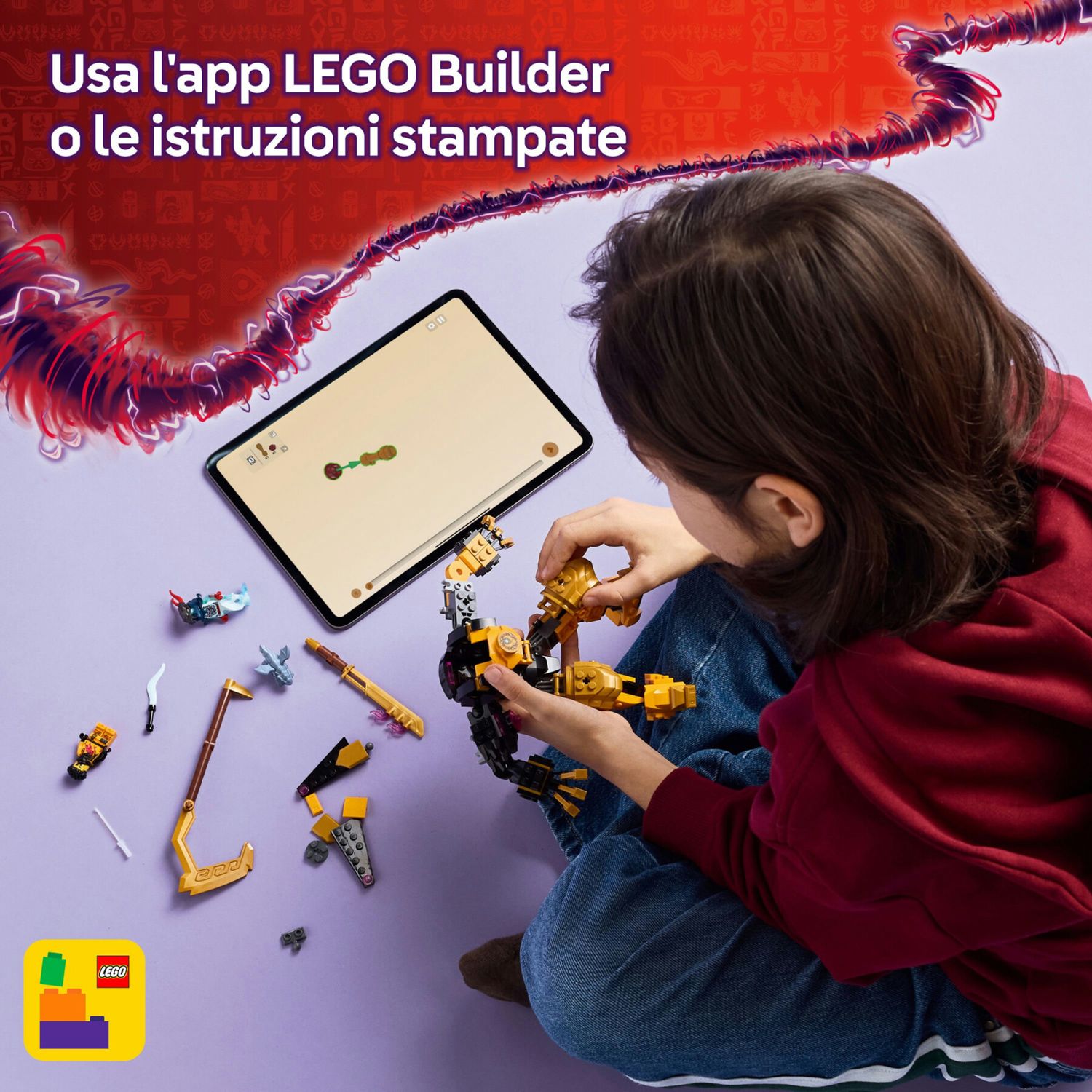 LEGO Ninjago 71839 Battle Mech Spinjitzu Arin: drago, 2 minifigure - LEGO