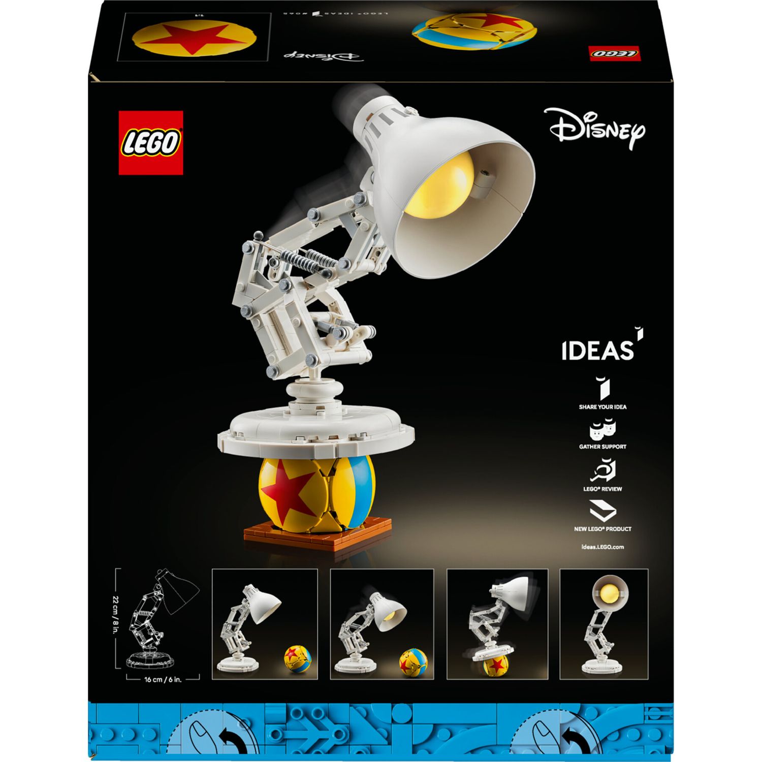 LEGO Ideas 21357 Disney Pixar Luxo Jr. - LEGO