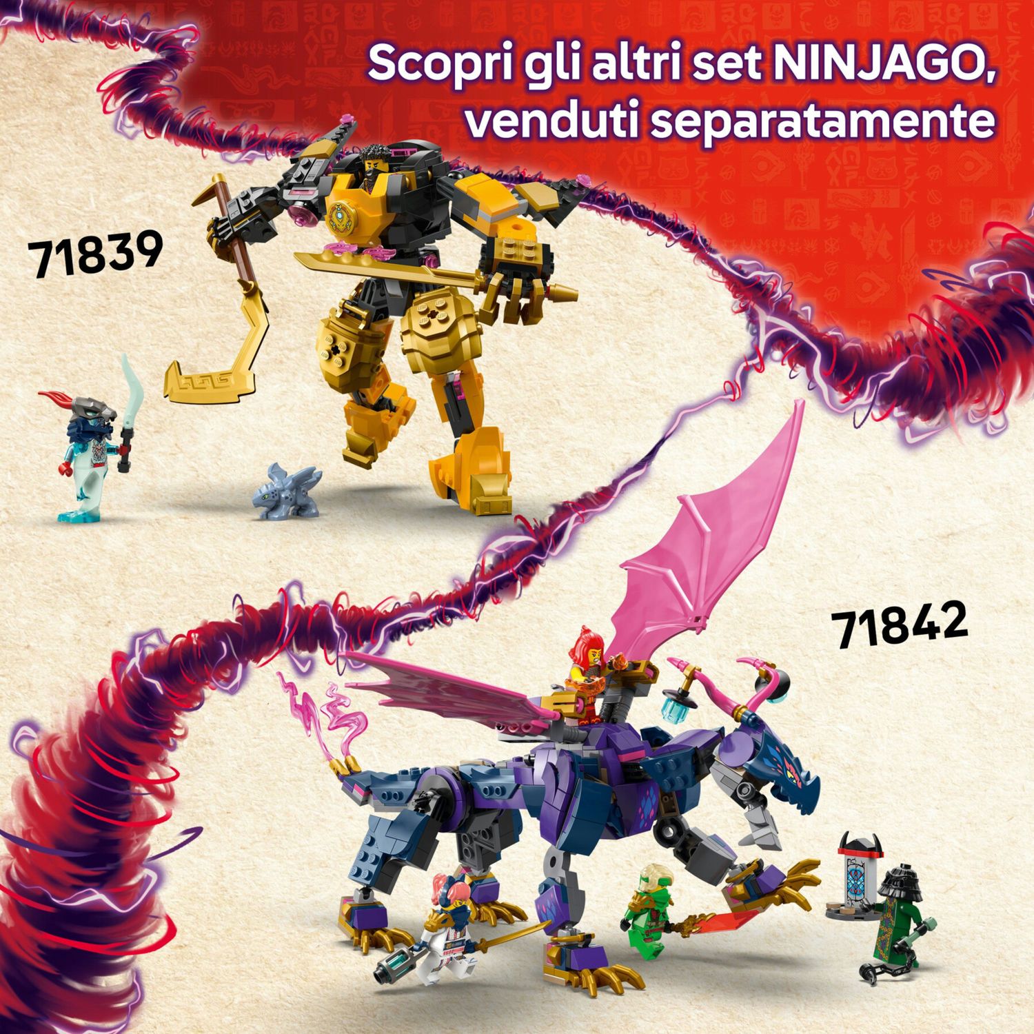 LEGO Ninjago 71838 Moto Kai: 2 motociclette, 2 minifigure - LEGO