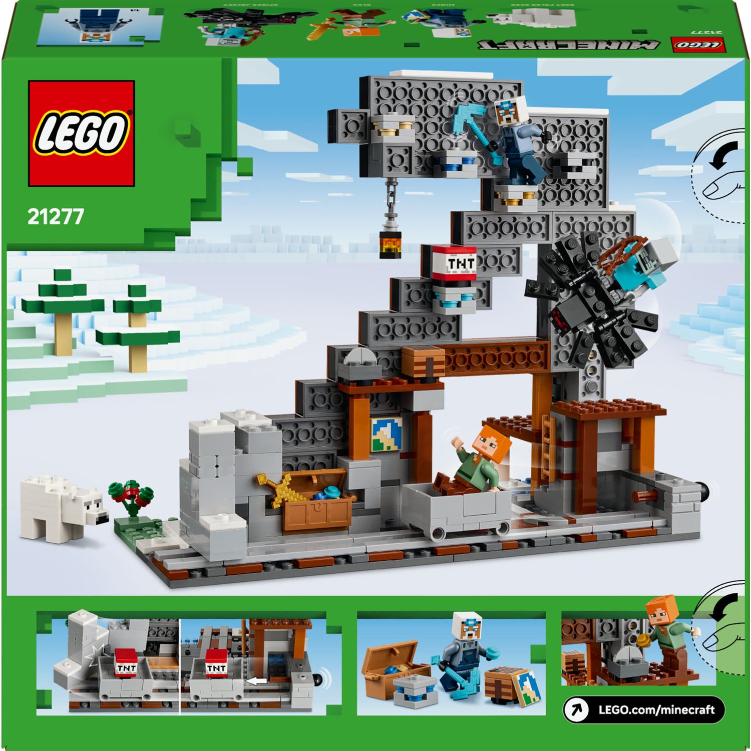 LEGO Minecraft 21277 Miniera piccozze: interattivo, 3 personaggi - LEGO, Minecraft