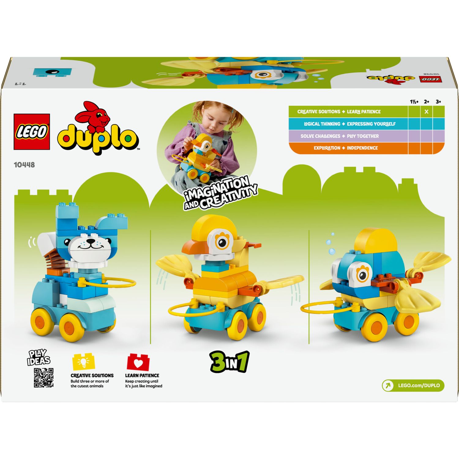 LEGO Duplo 10448 Animali su Ruote 3in1: anatra, pesce, cane - LEGO