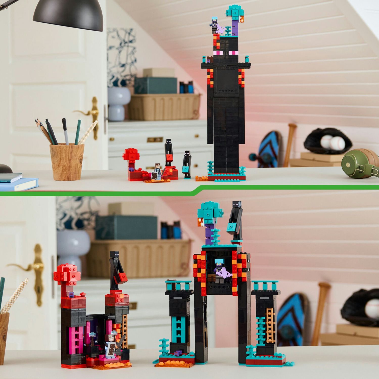 LEGO Minecraft 21279 2in1 Torre Enderman: modulare, 6 personaggi - LEGO, Minecraft