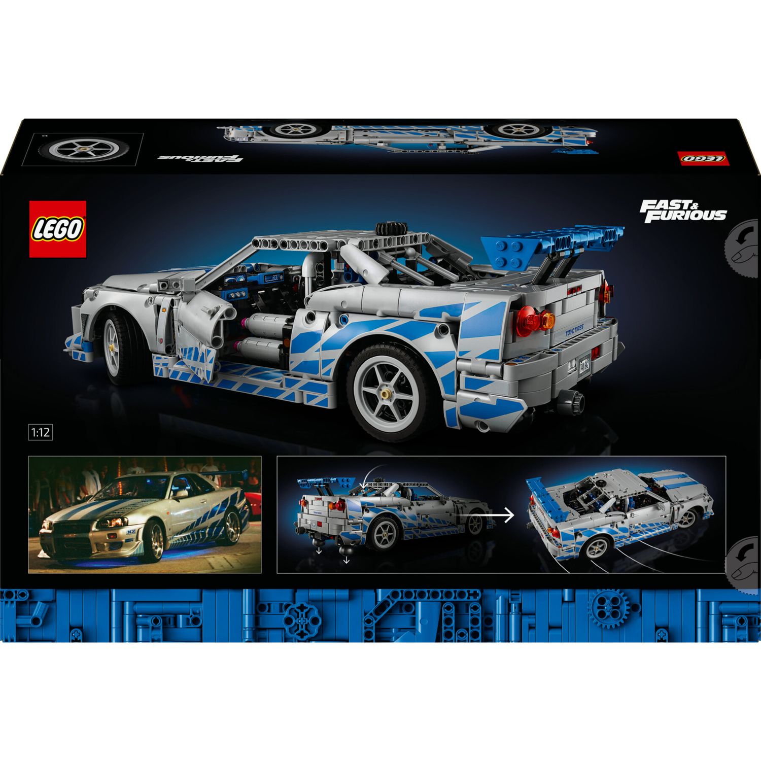 LEGO Technic 42110 Nissan Skyline GT-R: modellino adulti, derapata - LEGO