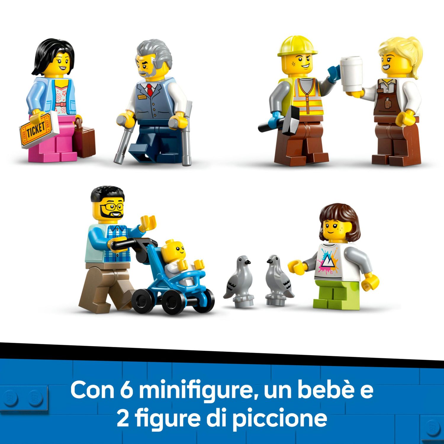 LEGO City 60469 Stazione centrale: veicolo, ascensore, binario - LEGO